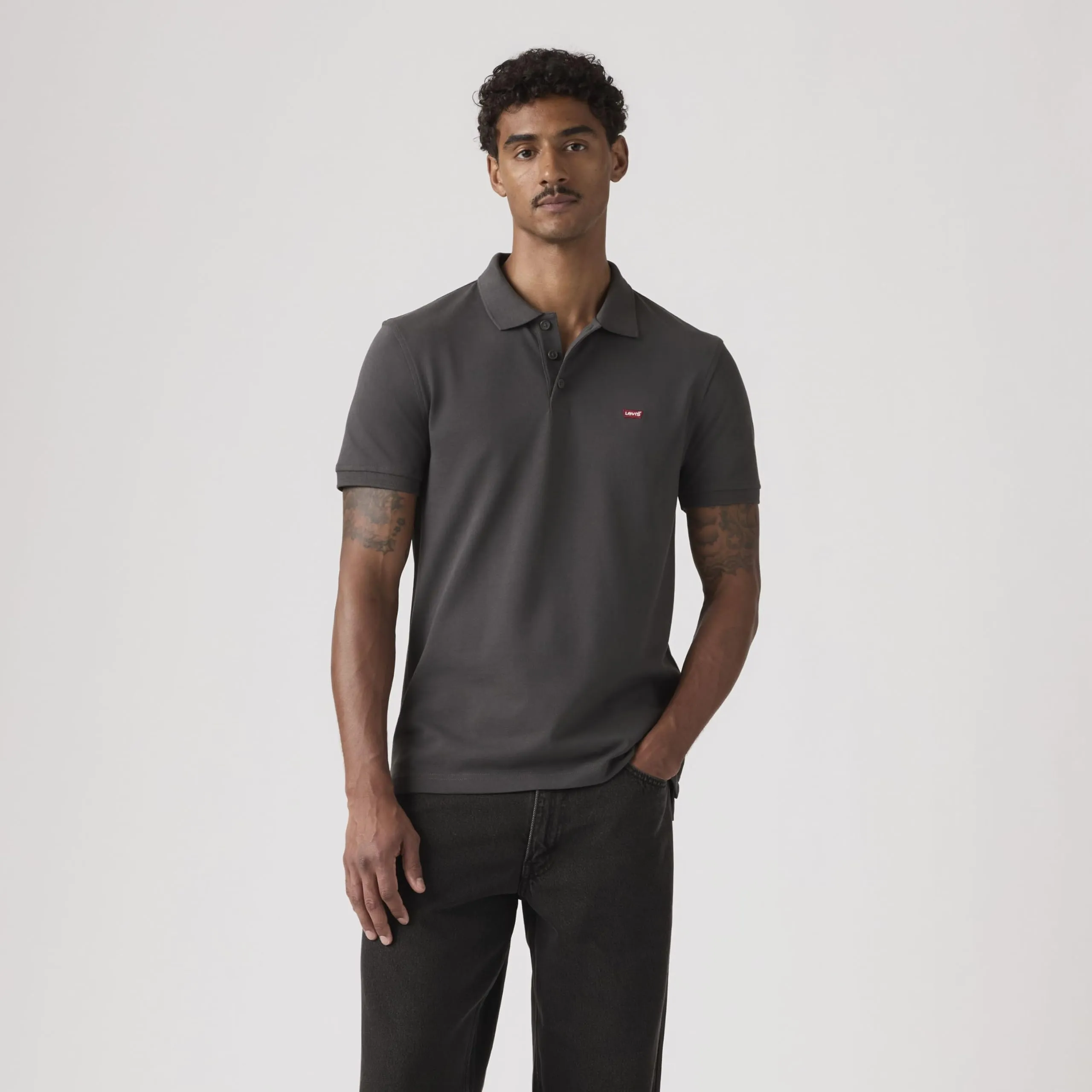 Levi's HM Polo, Blackened Pearl, Men's M - immagine 7
