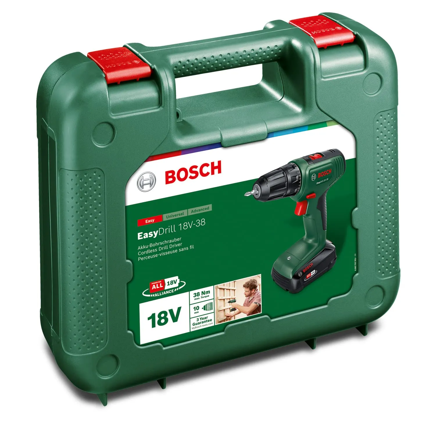 Bosch EasyDrill 18V-38 Avvitatore a Batteria (1 batteria 2,0 Ah, Valigetta) - immagine 5
