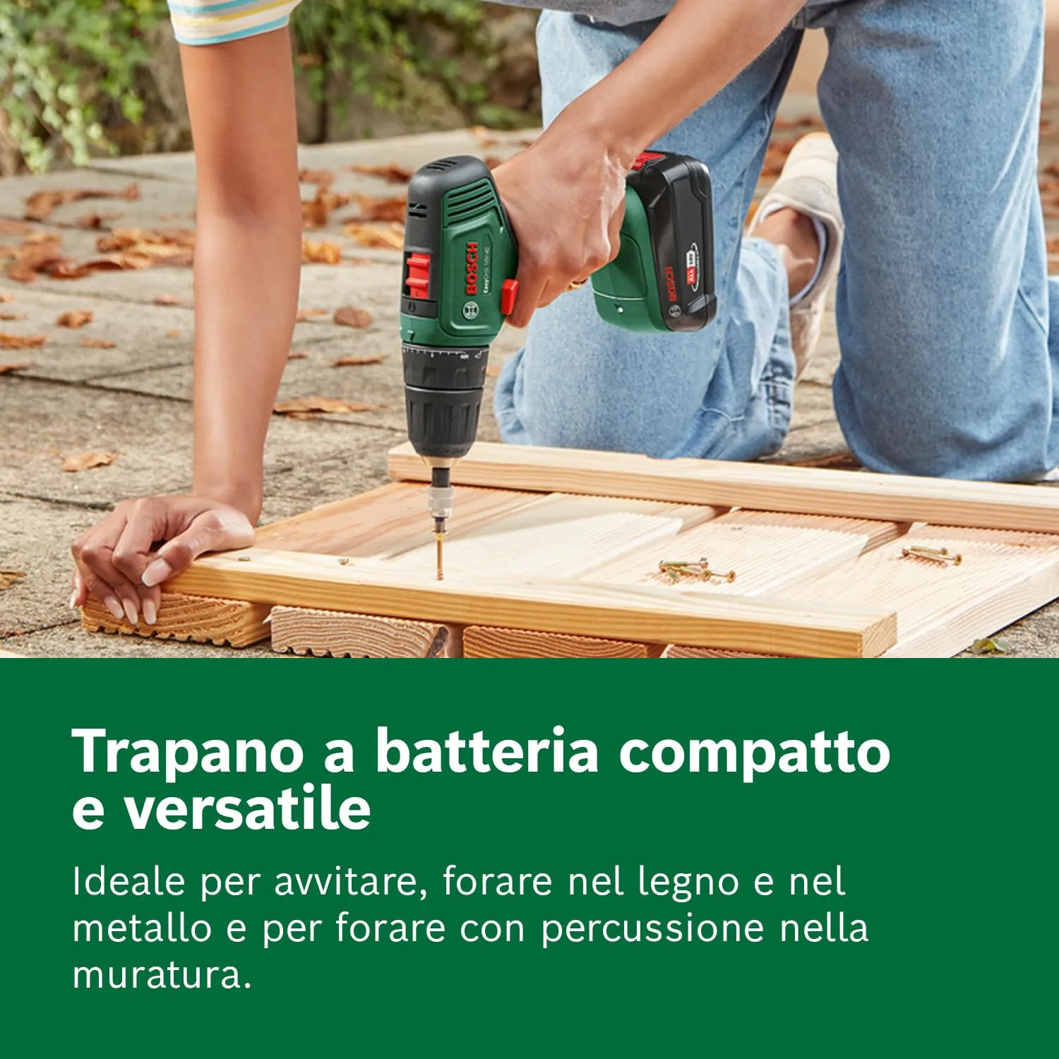Bosch EasyDrill 18V-40 Trapano Avvitatore 06039D8004 (1 Batteria 2,0 Ah, Custodia per il Trasporto) 1/2" - immagine 4
