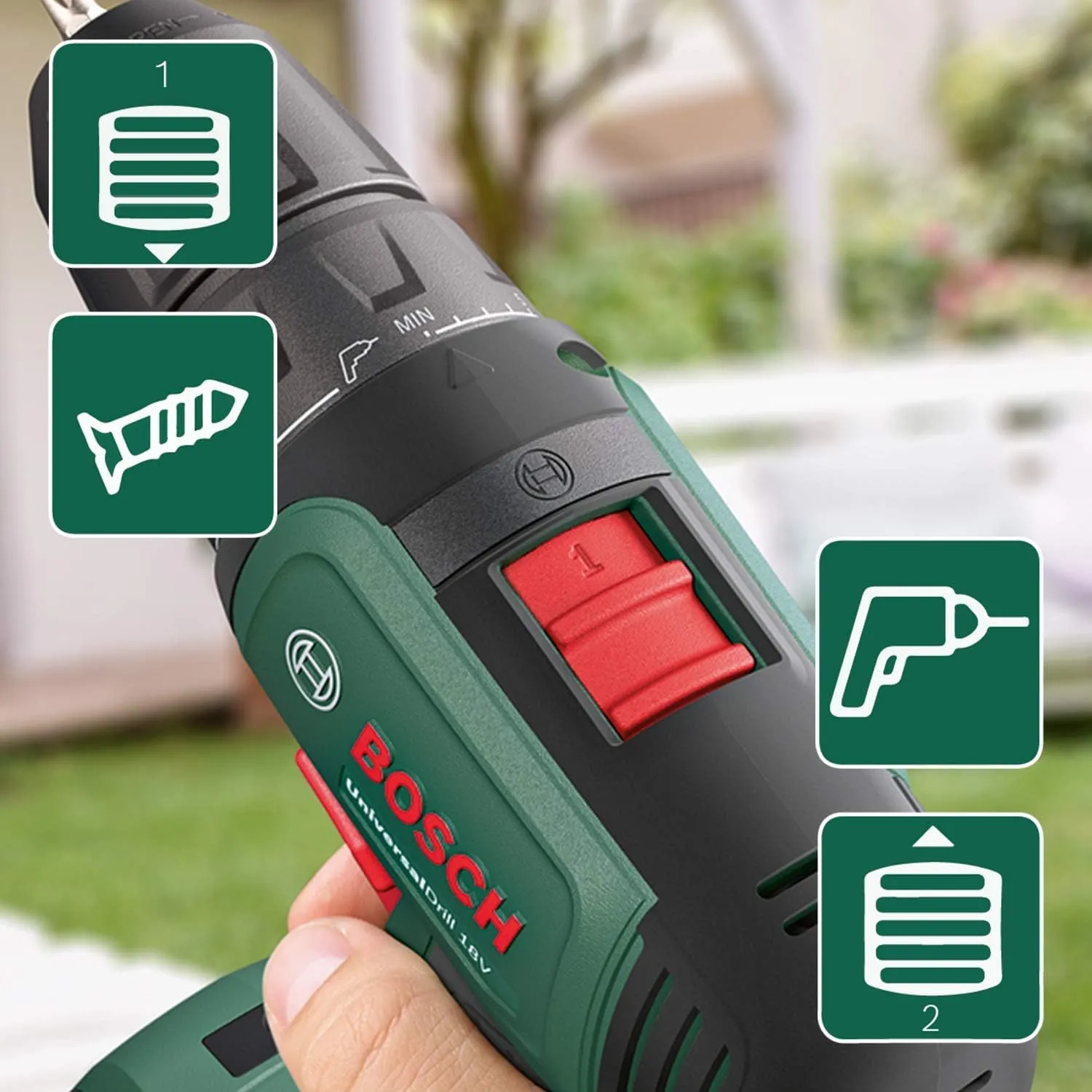 Bosch UniversalDrill 18V Trapano a batteria, senza batteria - immagine 3