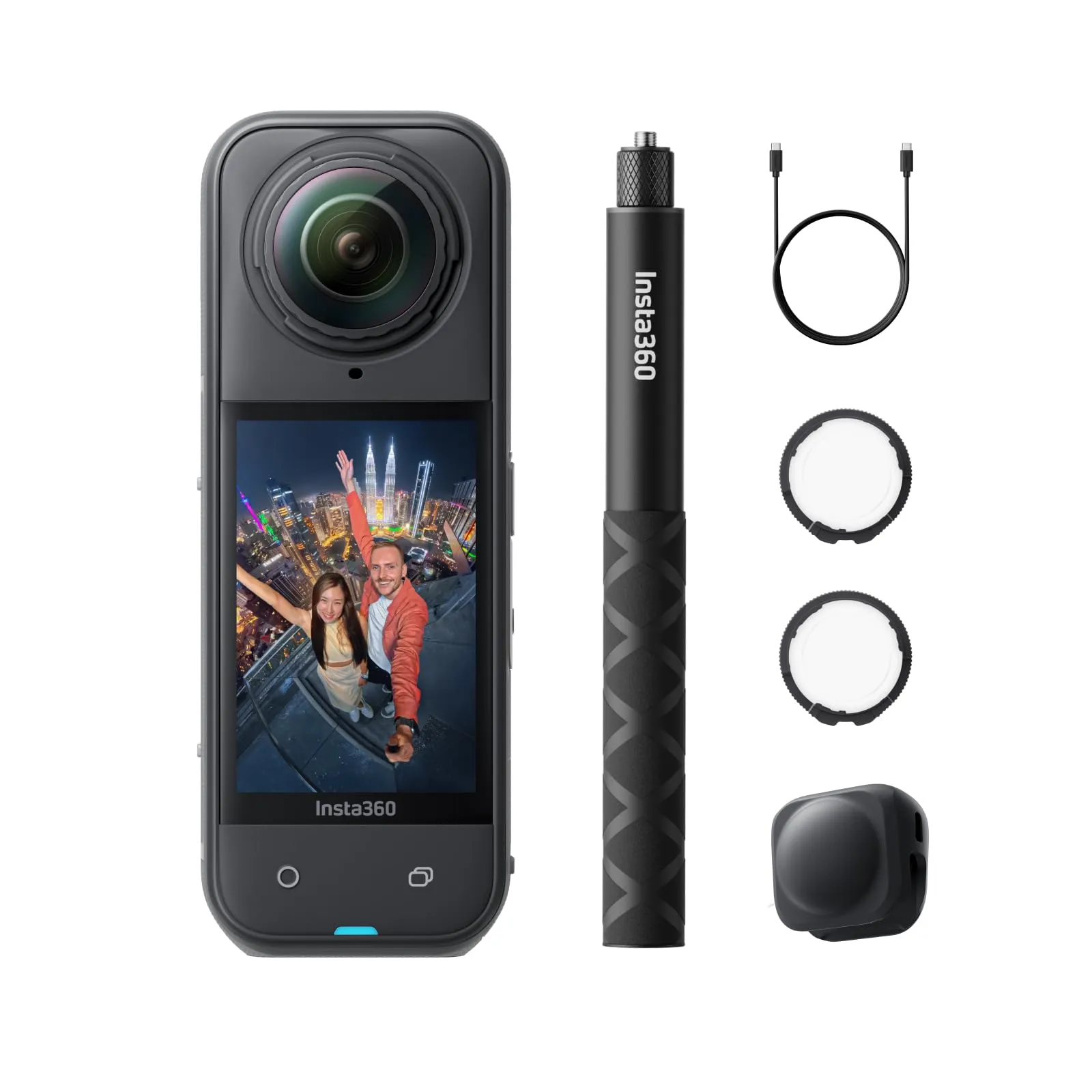 Insta360 X5 Pack Protezioni Lenti con Selfie Stick Invisibile e Kit Sostituzione Lente - immagine 1