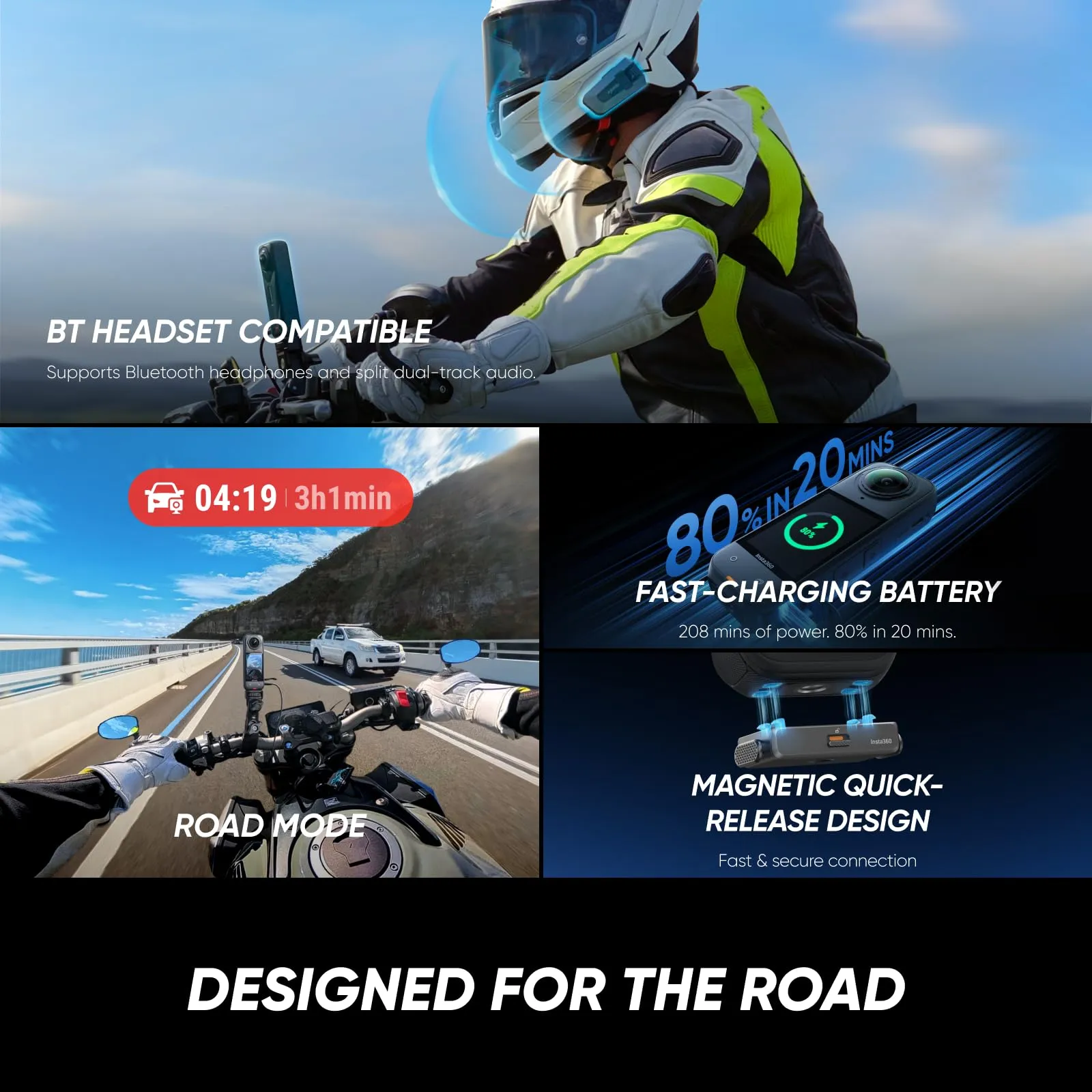 Insta360 X5 Pack Sostituzione Obiettivo - Action Cam 360° 8K Impermeabile con Selfie Stick Invisibile e Cover Antivento - immagine 9