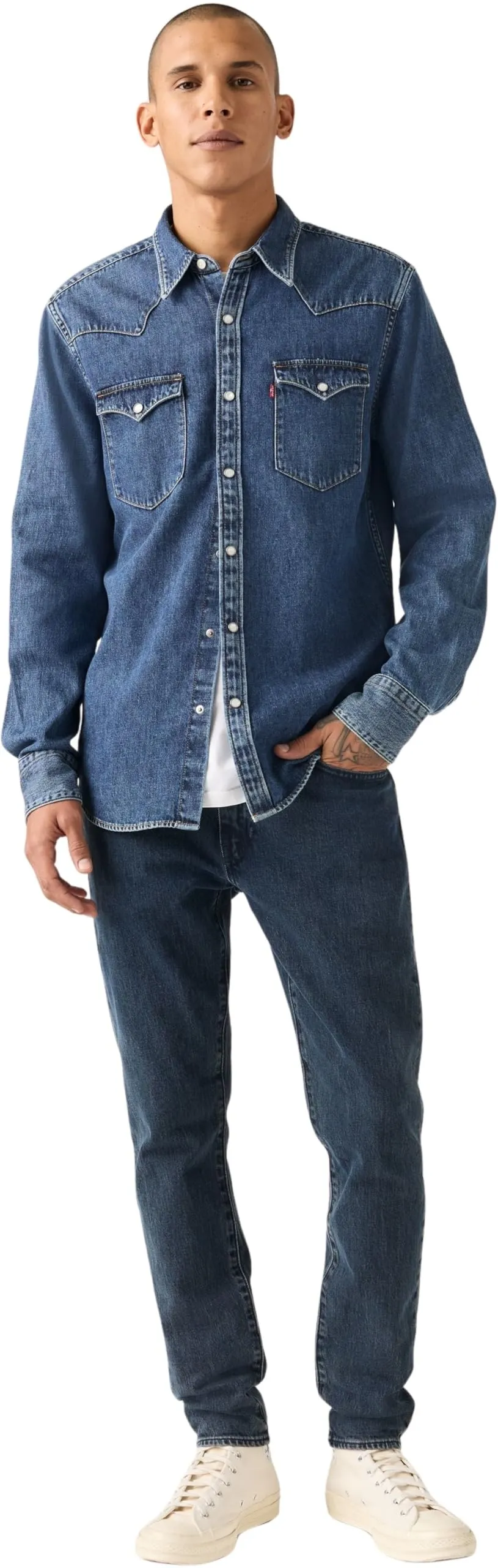 Levi's 512 Slim Taper Jeans, Blu Aria, 32W / 32L - immagine 7