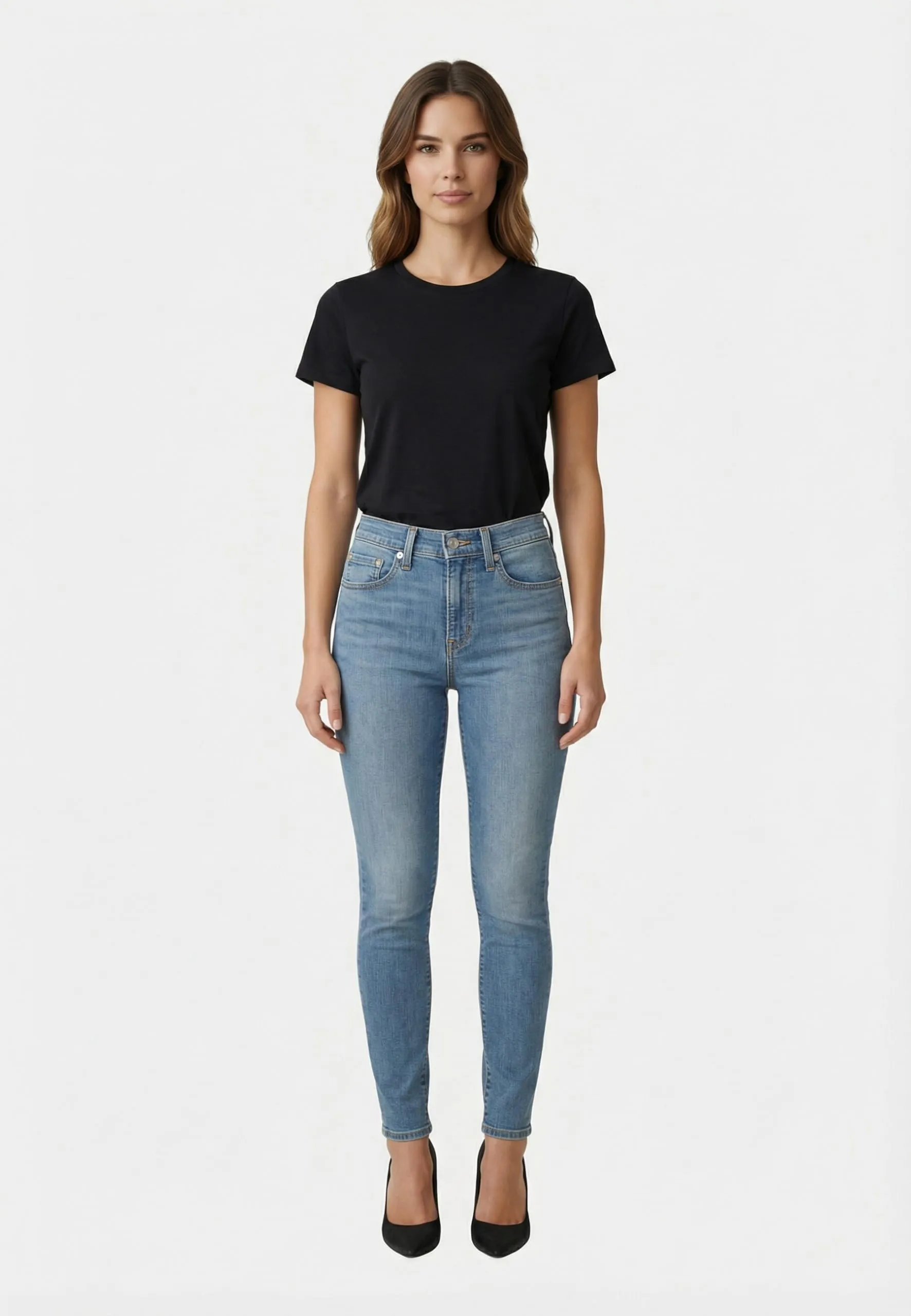 Levi's 721 High Rise Skinny Jeans - Loud Cool (29W x 30L) - immagine 2