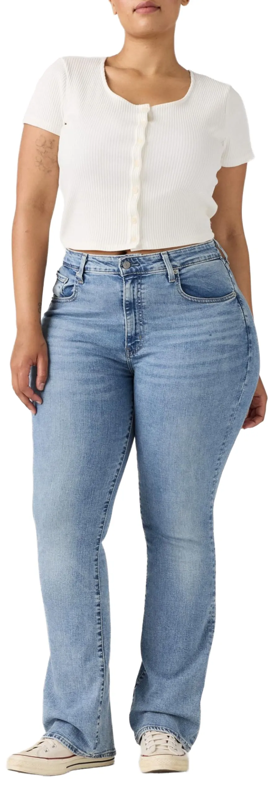 Levi's 725 High Rise Bootcut Blue Wave Light - immagine 1