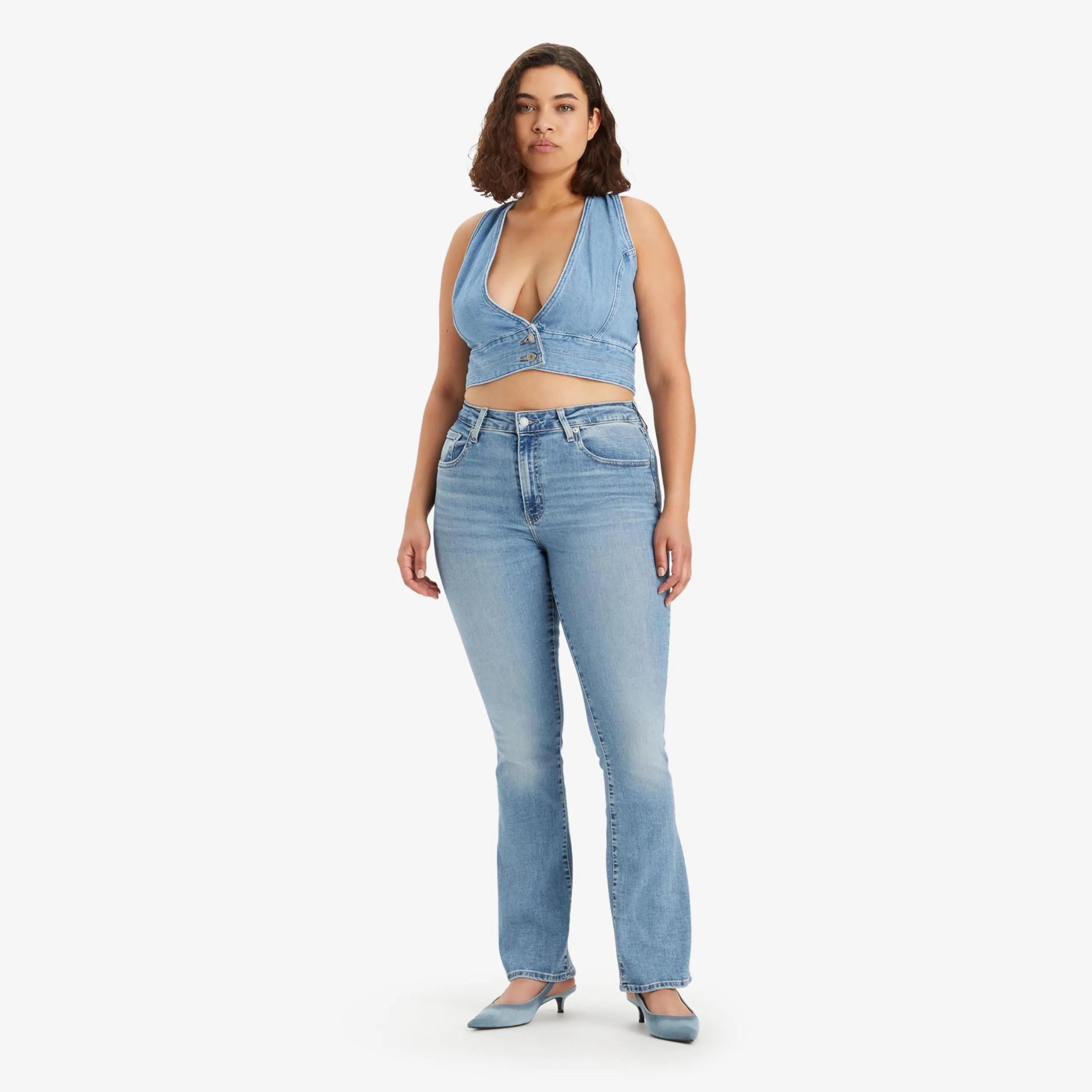 Levi's 725 High Rise Bootcut Blue Wave Light - immagine 2
