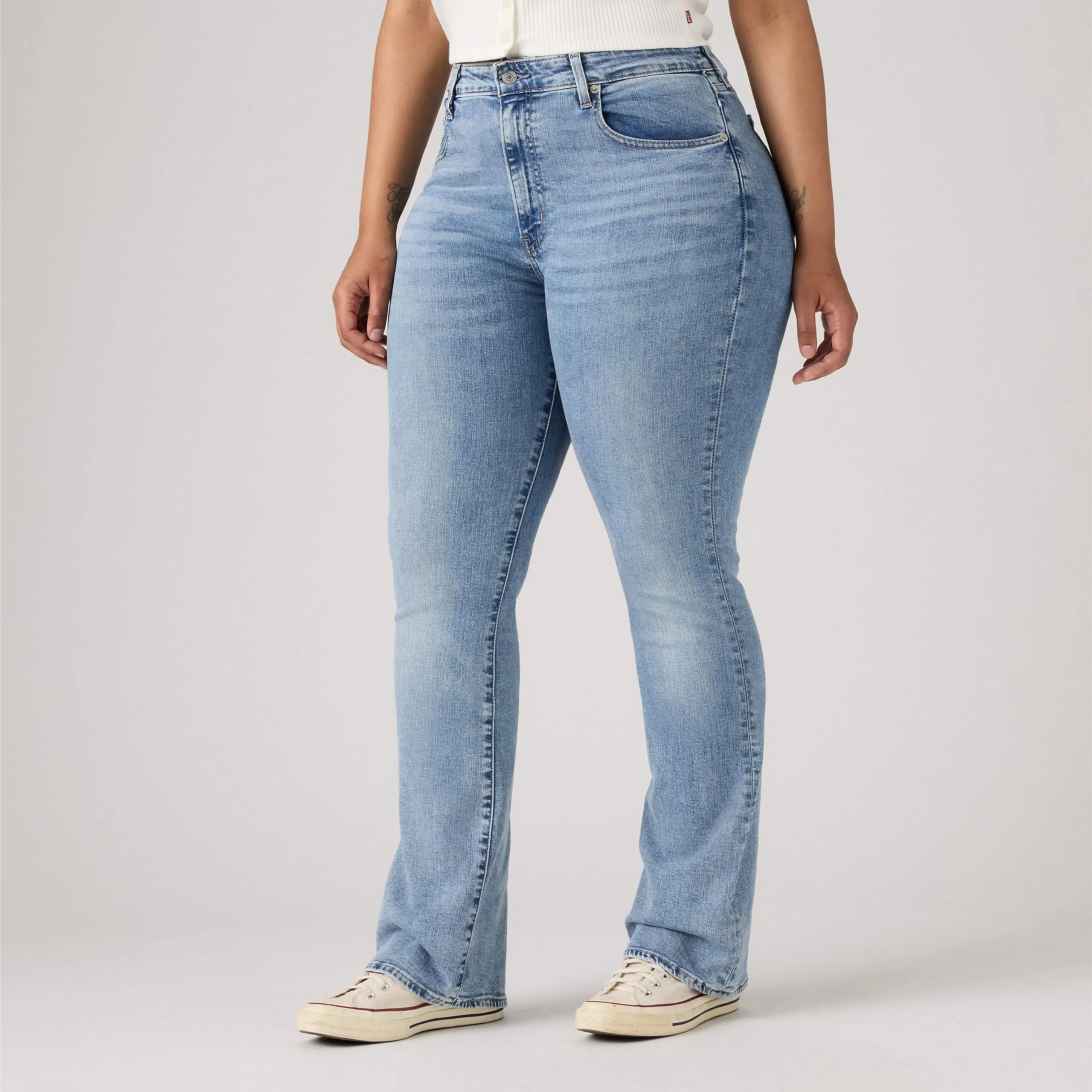 Levi's 725 High Rise Bootcut Blue Wave Light - immagine 9
