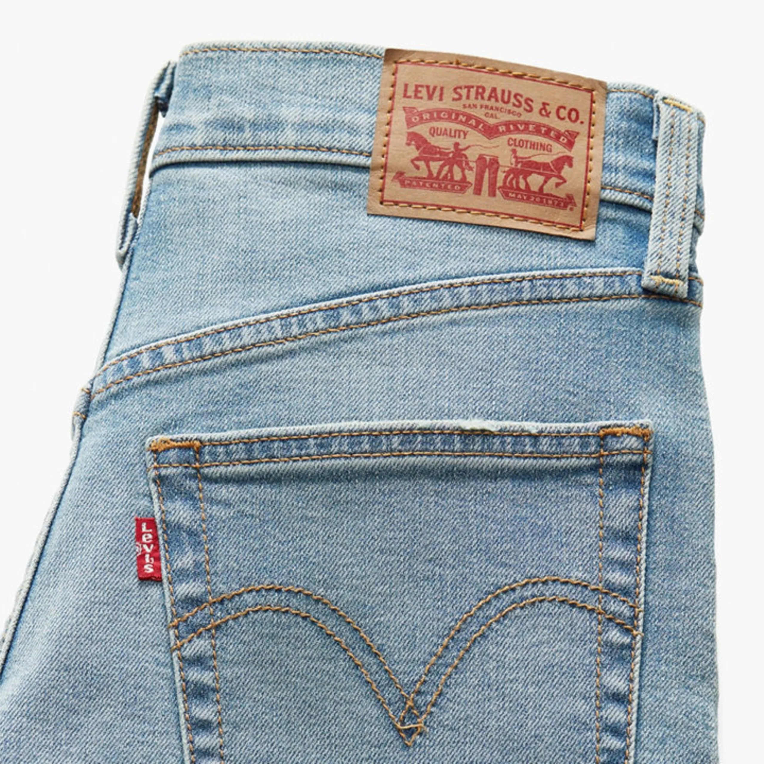 Levi's Ribcage Full-Length Straight Jeans Ringing Bells No Dx - immagine 6