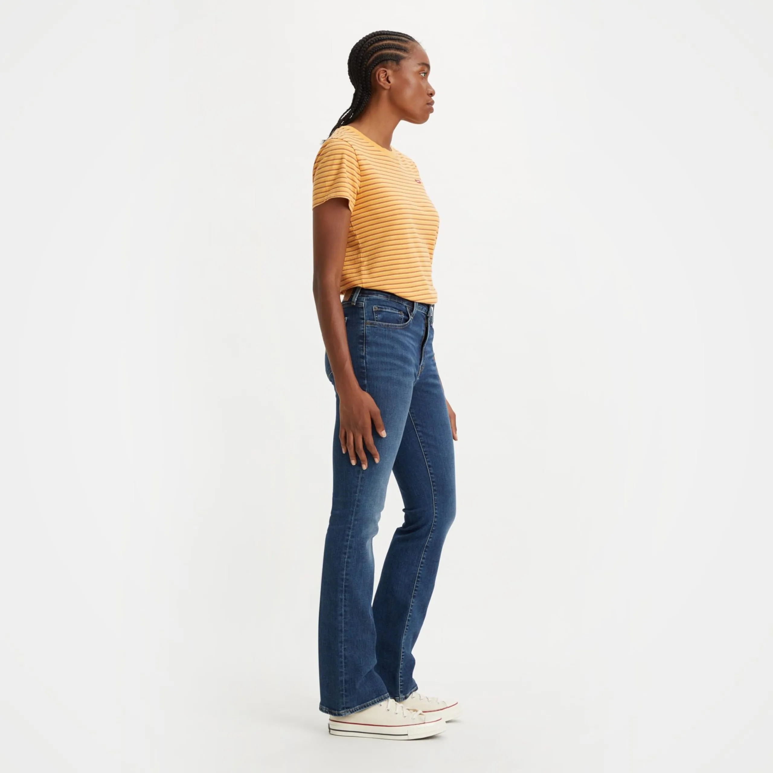 Levi's 725 High Rise Bootcut Jeans - Blue Wave Dark (23W / 30L) - immagine 3
