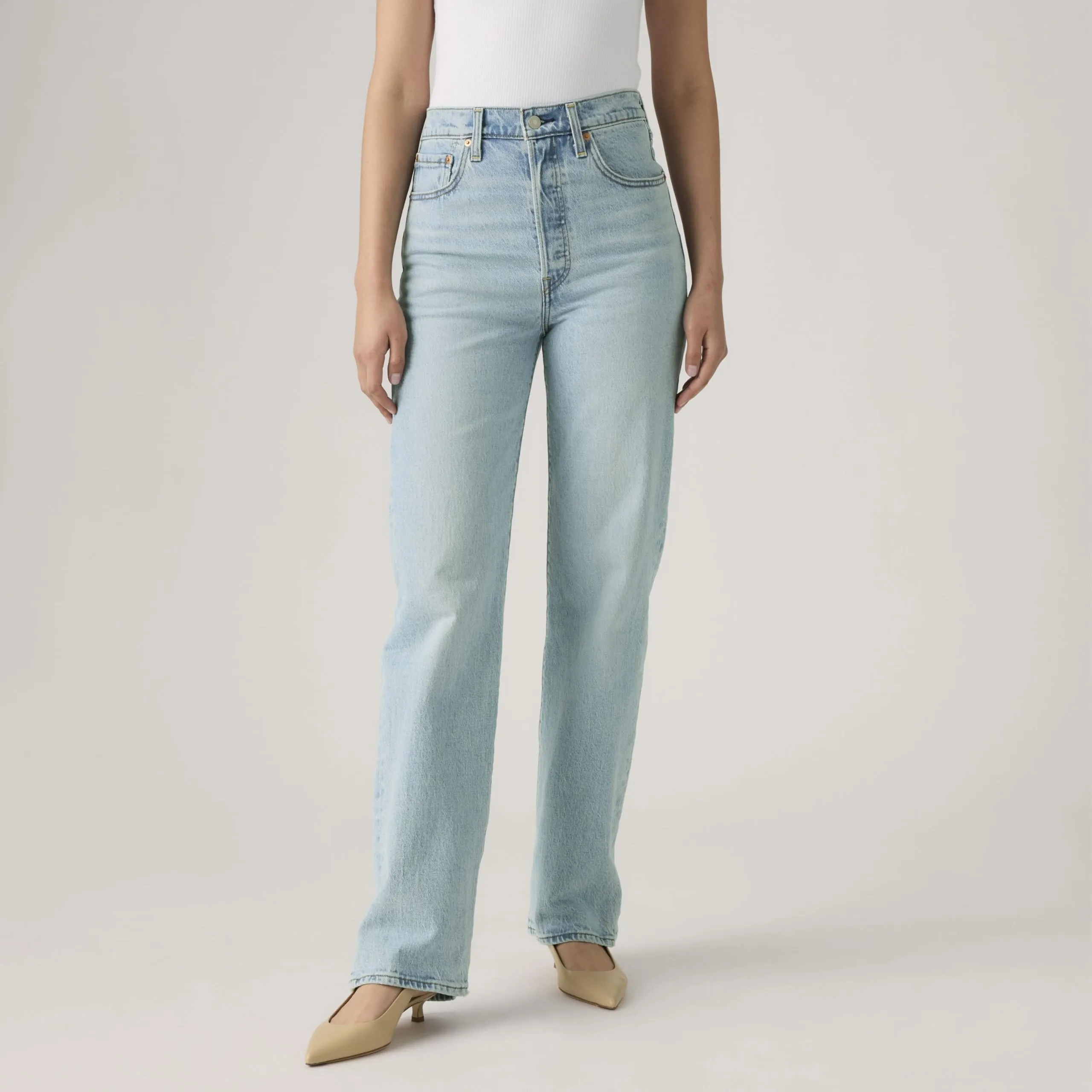 Levi's Ribcage Full Length Jeans - Blasted Stone Clean - immagine 9