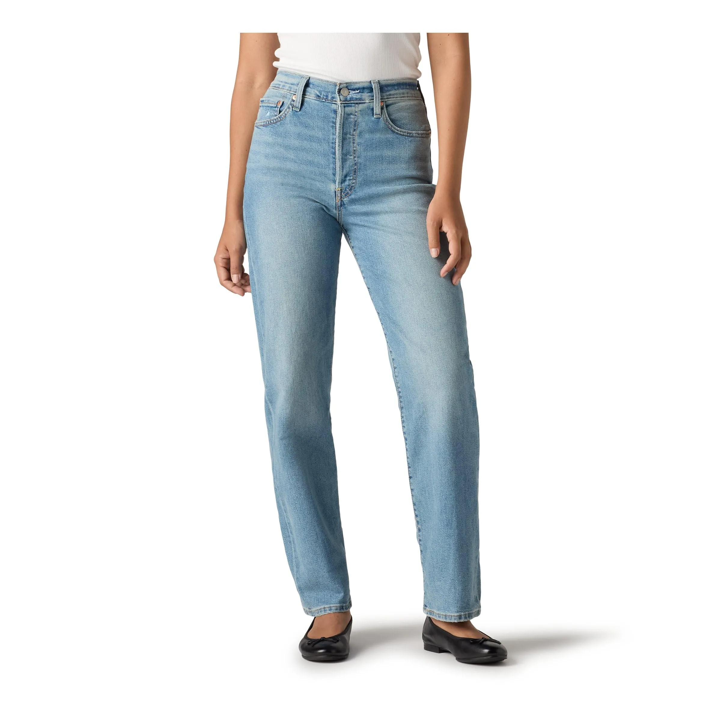 Levi's Ribcage Straight Ankle Jeans - Center Lane - 23W x 27L - immagine 1