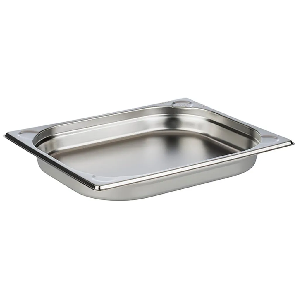 APS GN 1/2 Gastronorm Container, Stainless Steel, 2 Liter, 40mm Depth - immagine 1
