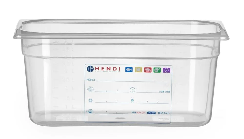 Hendi 880265 Contenitori a Tenuta d'Aria Gastronorm 1/3, 5.7L - immagine 1