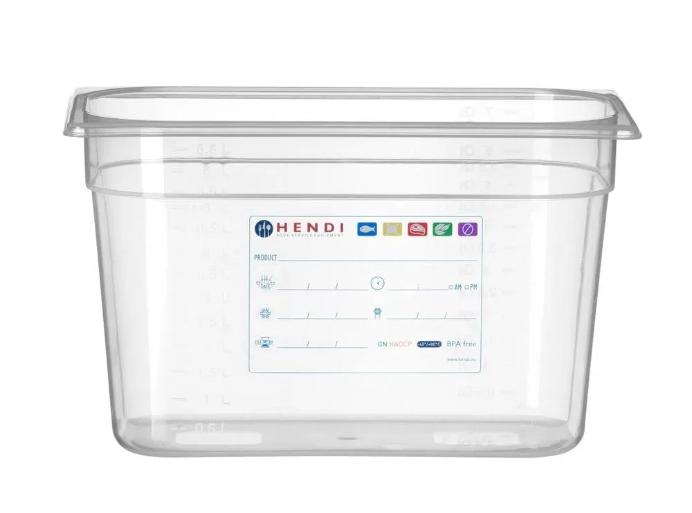 Hendi 880258 Gastronorm 1/3 Airtight Containers, 7.8L - immagine 2