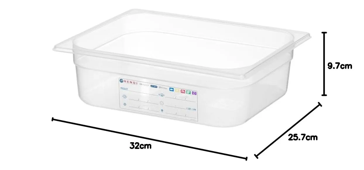 Hendi 880173 Contenitori a Tenuta d'Aria Gastronorm 1/2, 6.5L - immagine 4