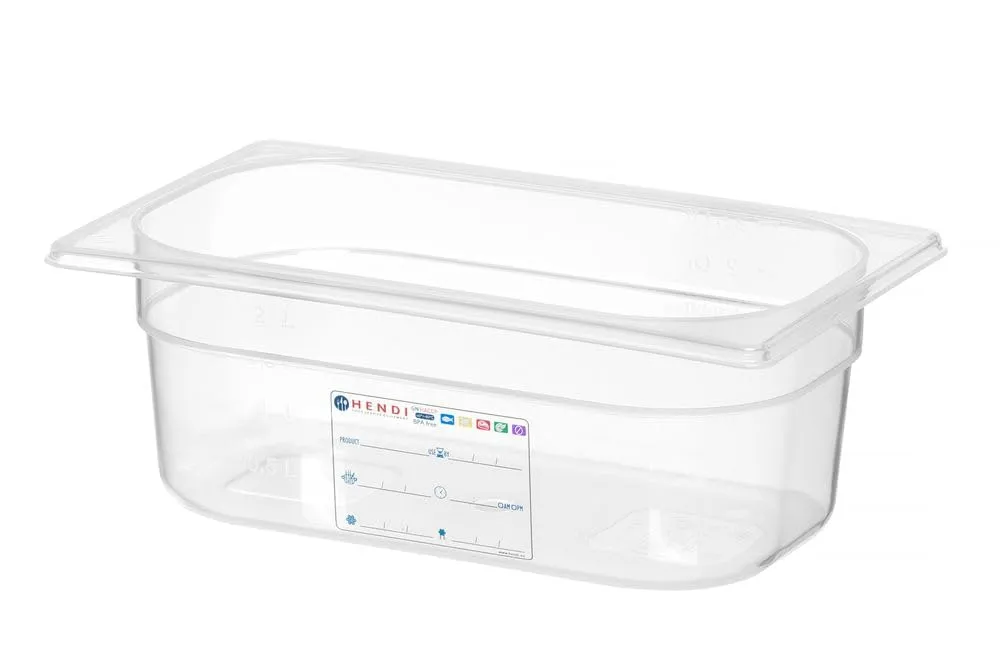 Hendi 880371 Contenitori a Tenuta d'Aria Gastronorm 1/4, 2.8L - immagine 2