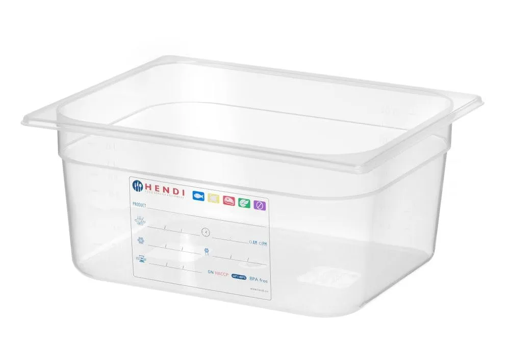 Hendi 880166 Contenitori a Tenuta d'Aria Gastronorm 1/2, 9.5L - immagine 2