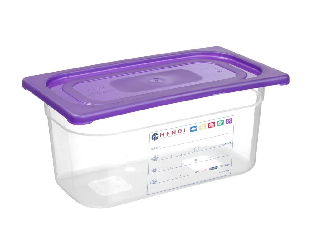 Hendi Coperchio GN 1/1 in Polipropilene, Viola - immagine 3
