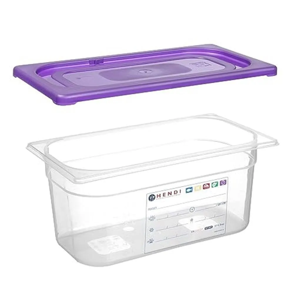 Hendi Coperchio GN 1/9 in Polipropilene, Viola - immagine 3