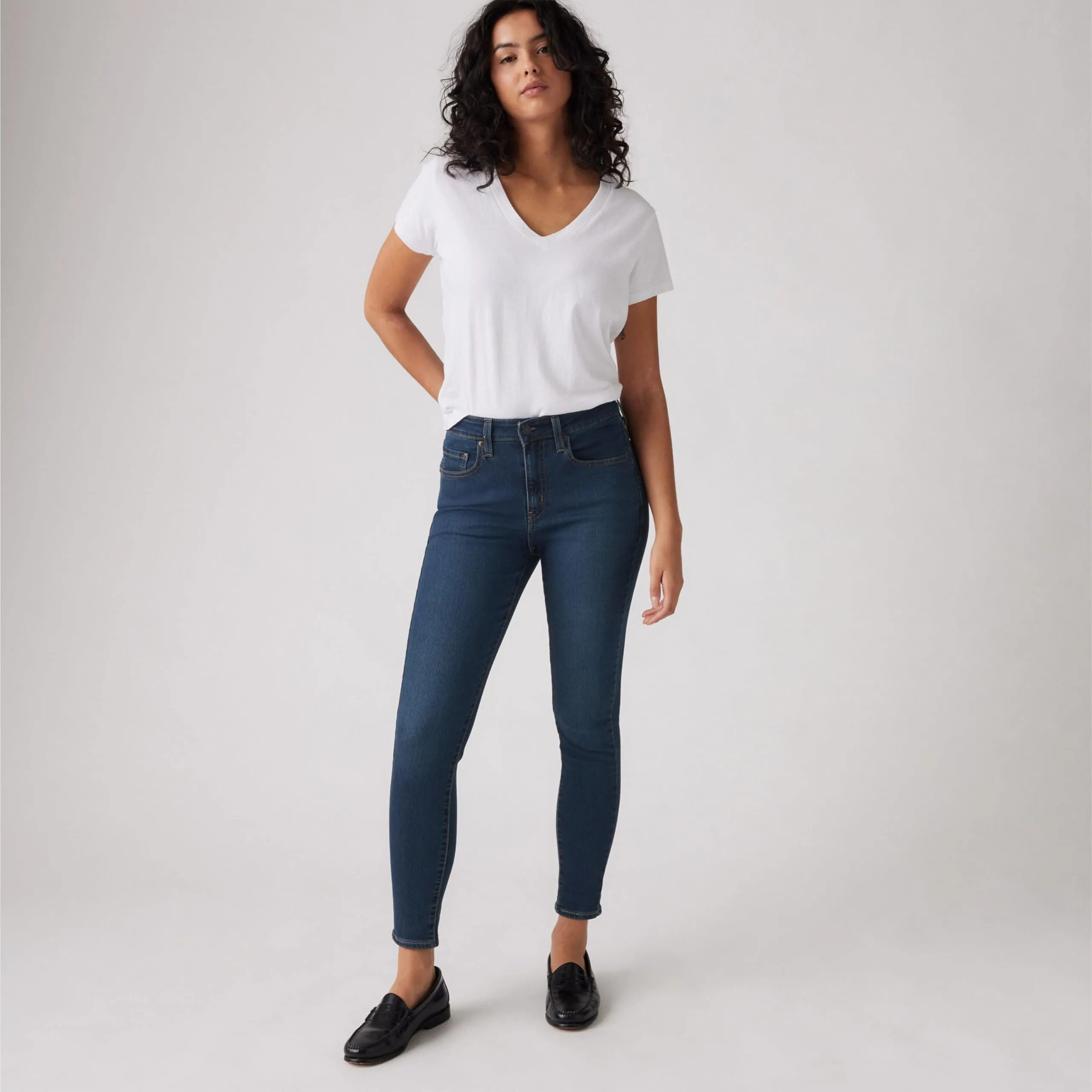 Levi's 721 High Rise Skinny Jeans - Eternal Indigo Drk - immagine 4