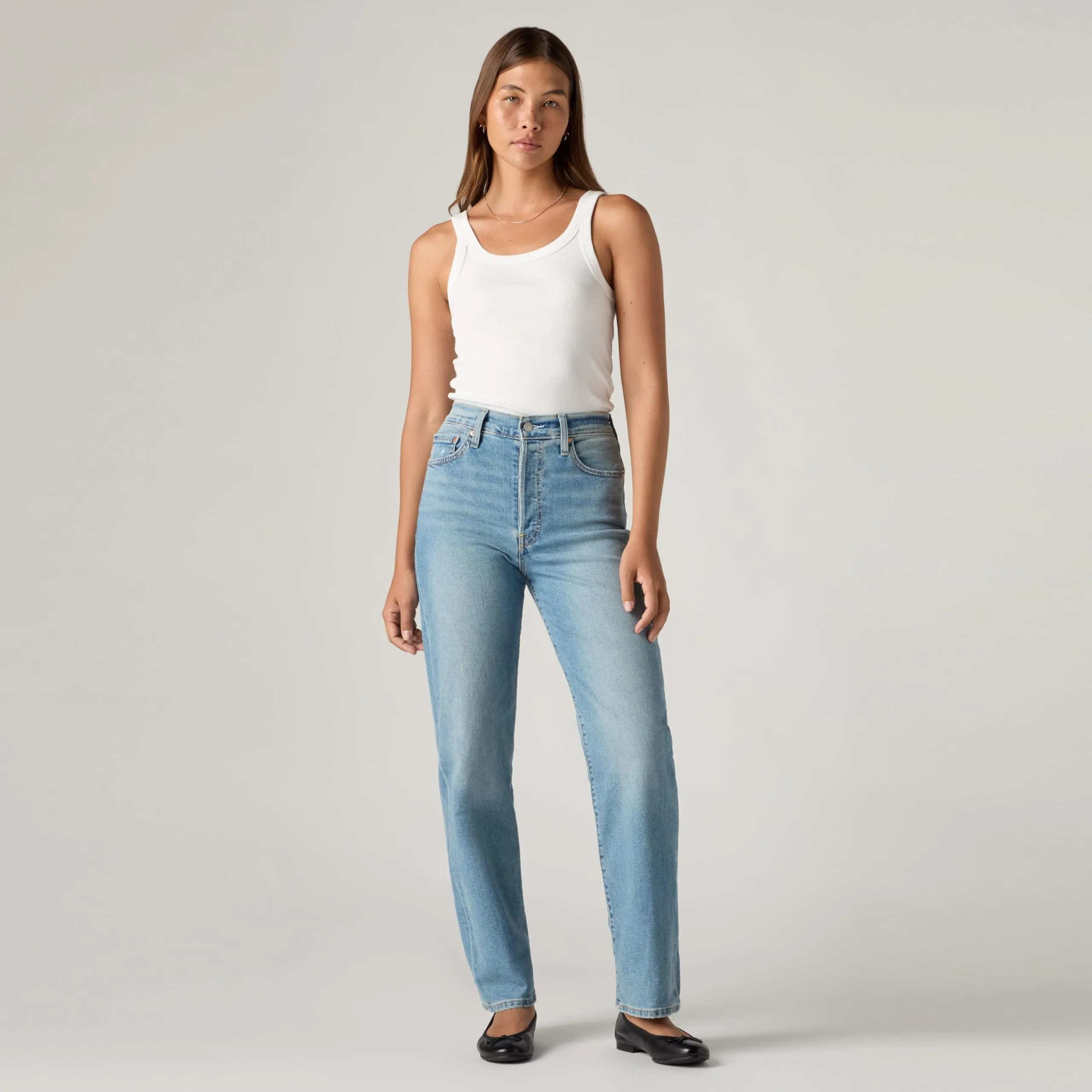 Levi's Ribcage Straight Ankle Jeans - Center Lane - immagine 2