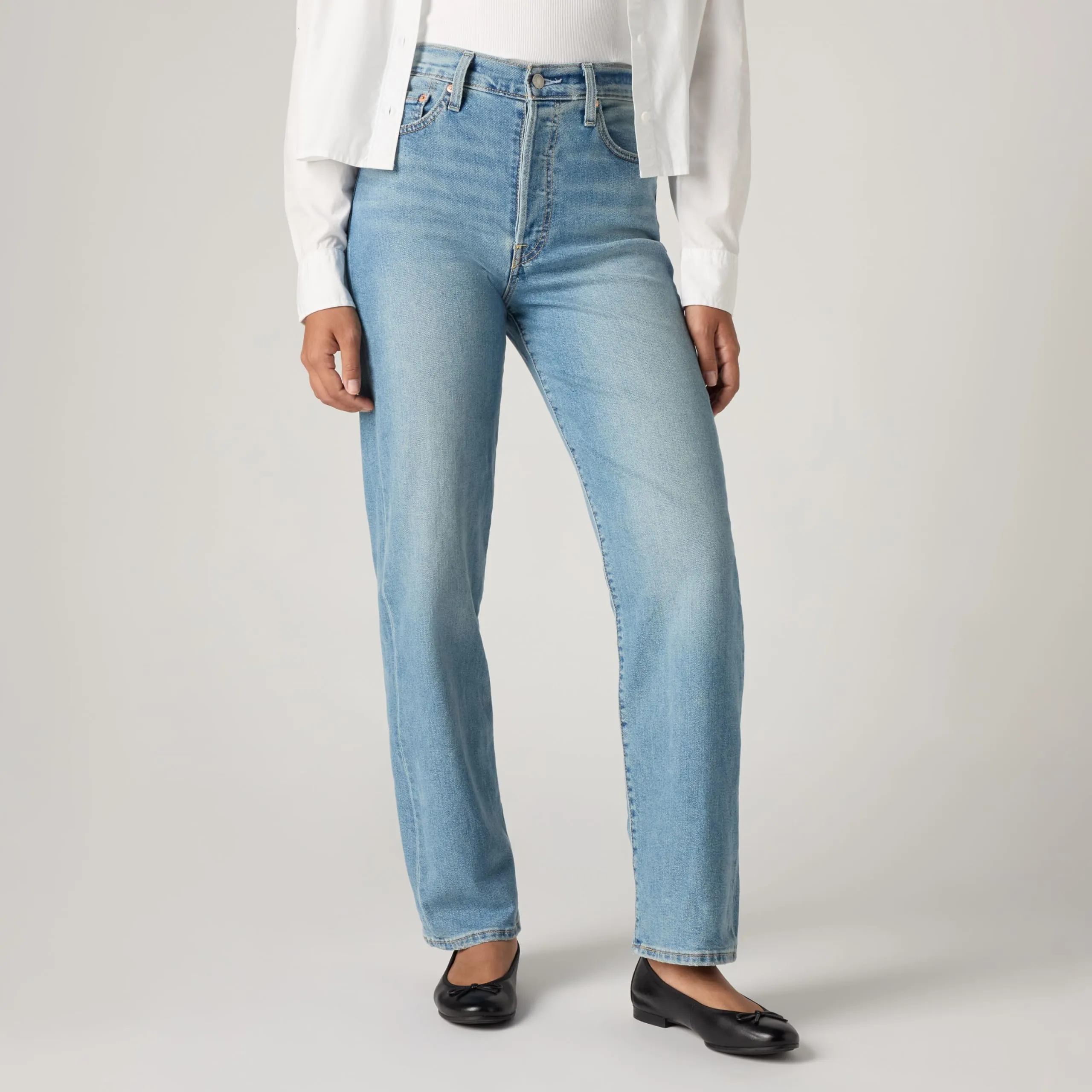 Levi's Ribcage Straight Ankle Jeans - Center Lane - immagine 4