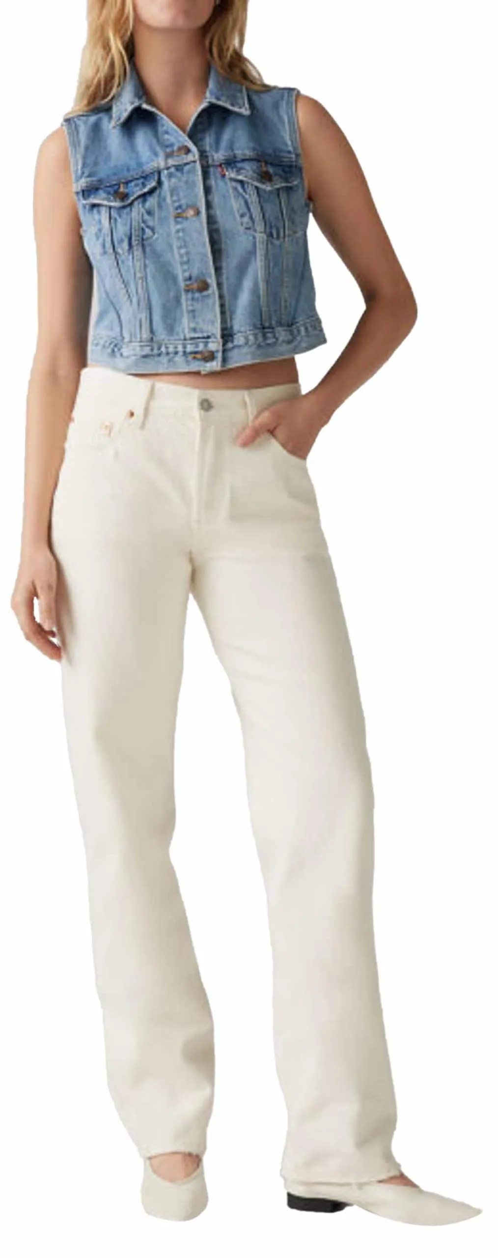 Levi's 501 '90s Ecru Booper No Damage - immagine 1