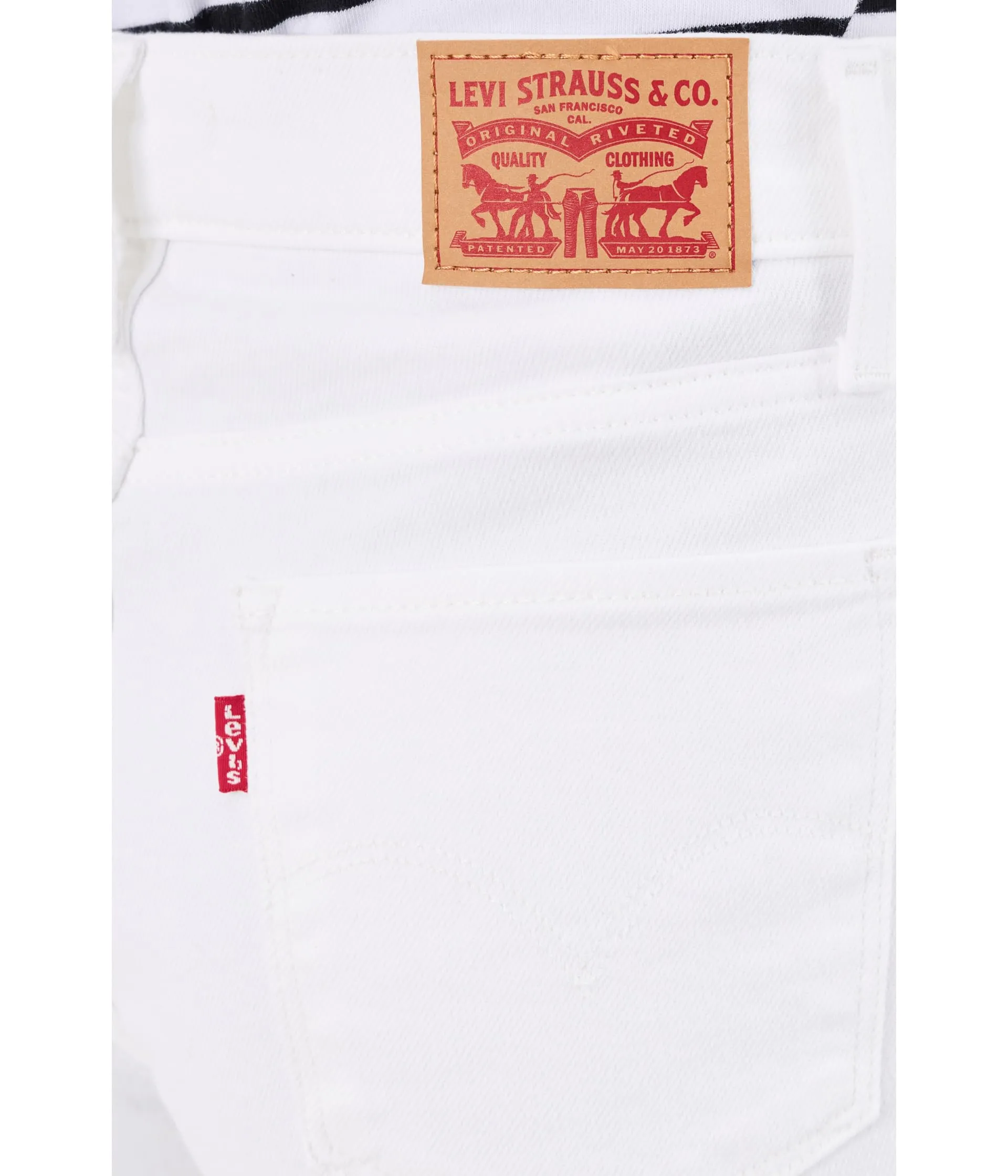 Levi's Pantaloni da Donna 318 a Gamba Larga, Bianco Chiaro, 26 W x 30 L - immagine 5
