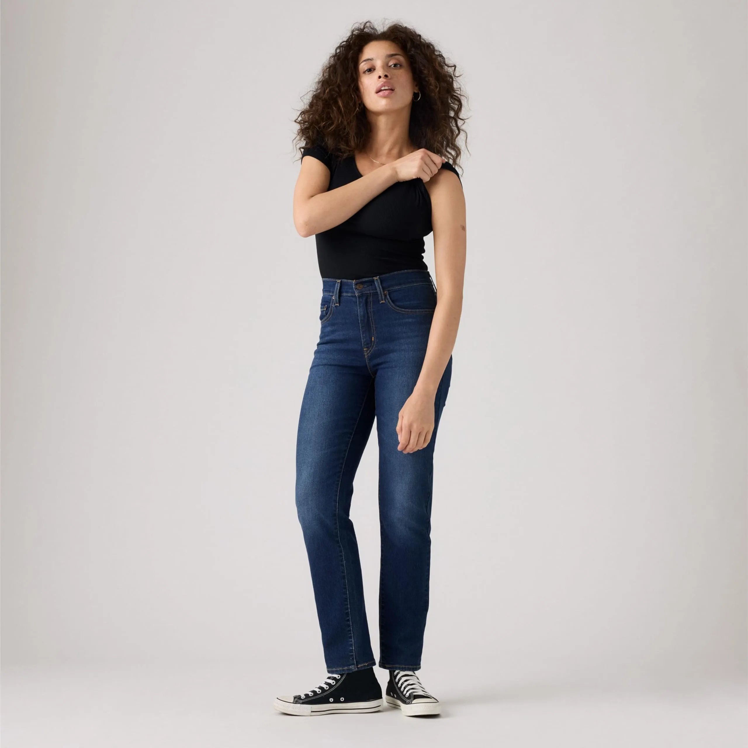Levi's 724 High Rise Straight Jeans - Chelsea Carbon Glow - immagine 4