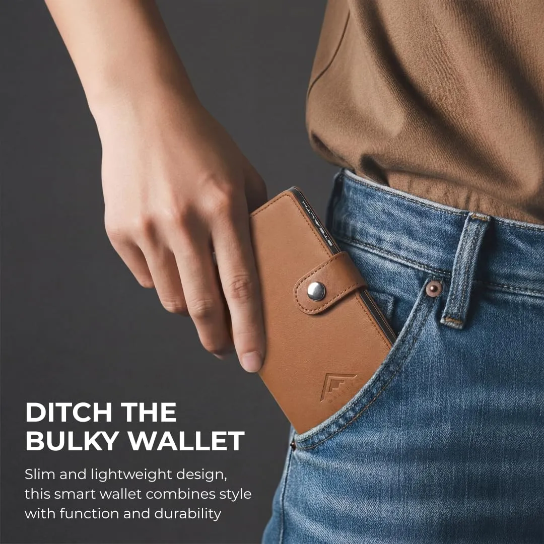 Stealth Wallet Portafoglio Portacarte RFID da Uomo con Clip Portasoldi - immagine 5