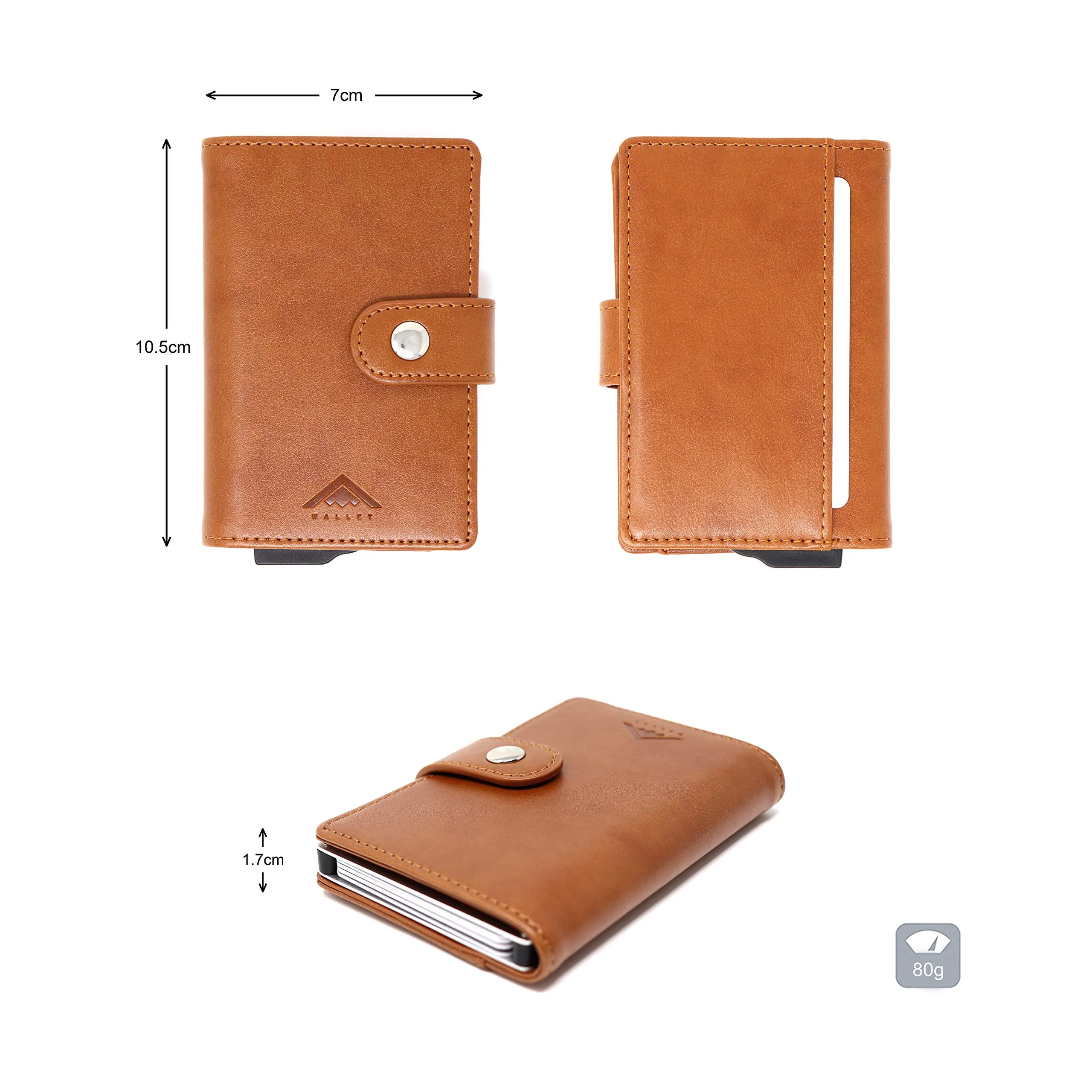 Stealth Wallet Portafoglio Portacarte RFID da Uomo con Clip Portasoldi - immagine 8