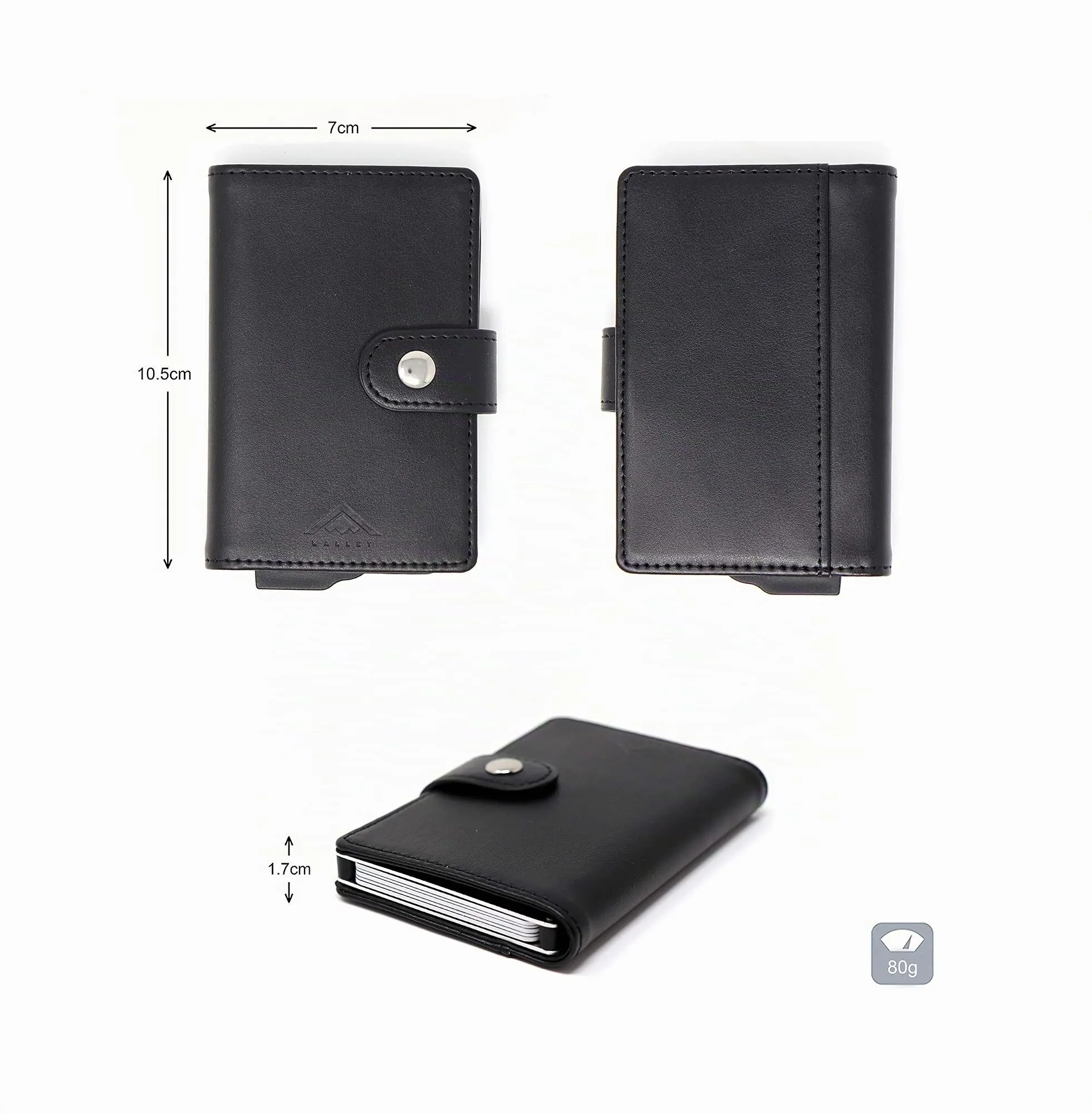 Stealth Wallet Portacarte Bancario RFID da Uomo con Clip Portasoldi - immagine 8
