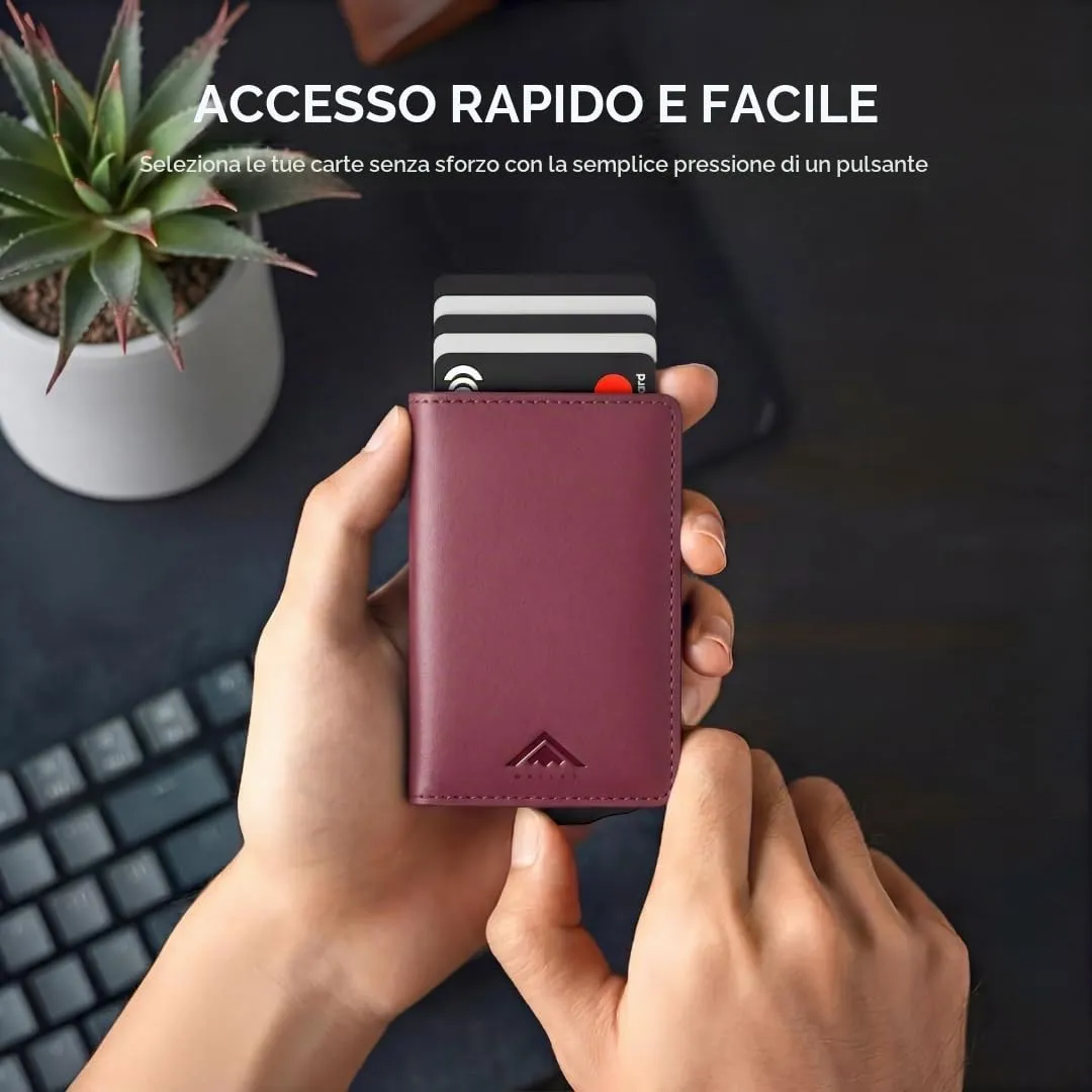 Stealth Wallet Portafoglio Portacarte RFID Pop-Up Slim da Uomo SW-003 - immagine 2