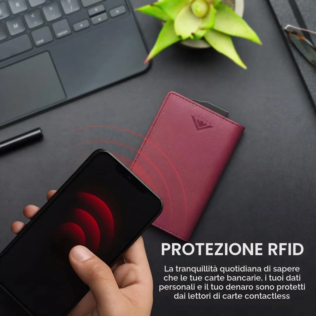 Stealth Wallet Portafoglio Portacarte RFID Pop-Up Slim da Uomo SW-003 - immagine 3
