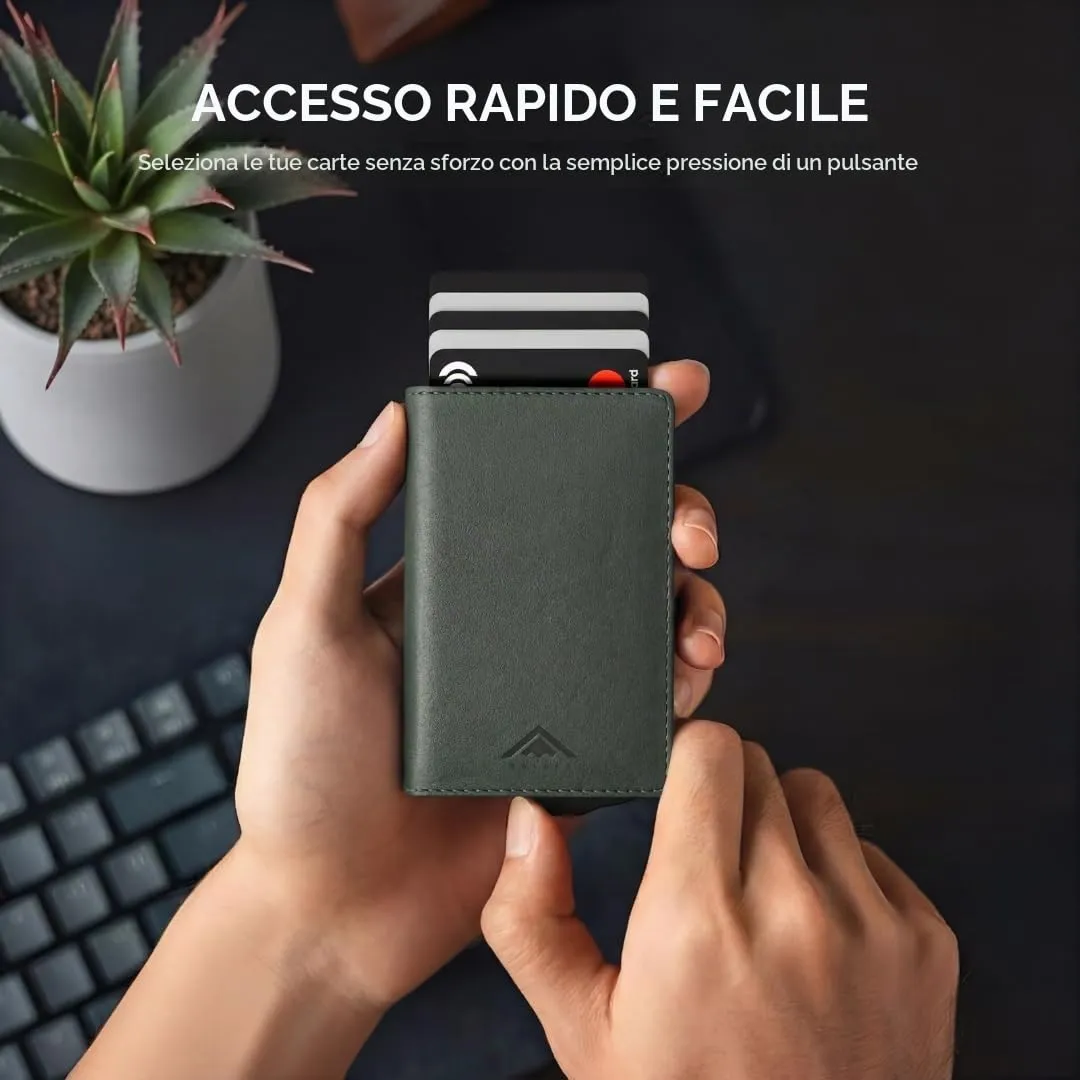 Stealth Wallet Portafoglio Portacarte Pop-Up Slim Minimalista da Uomo - immagine 2
