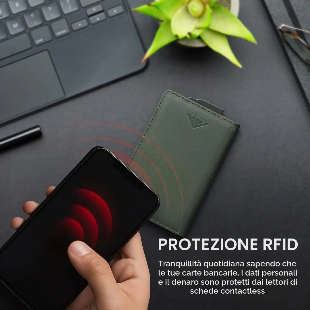 Stealth Wallet Portafoglio Portacarte Pop-Up Slim Minimalista da Uomo - immagine 4