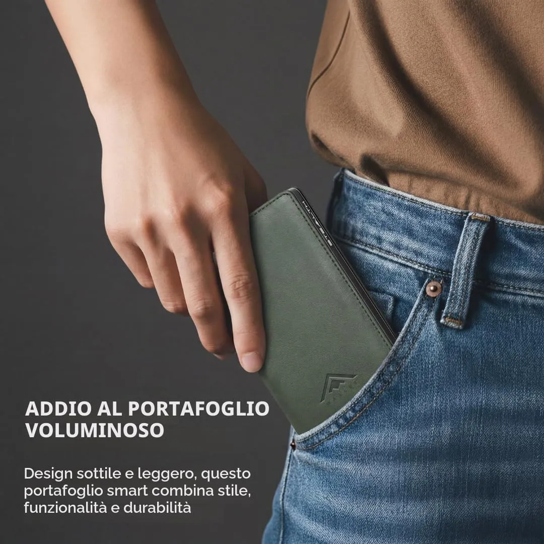 Stealth Wallet Portafoglio Portacarte Pop-Up Slim Minimalista da Uomo - immagine 7