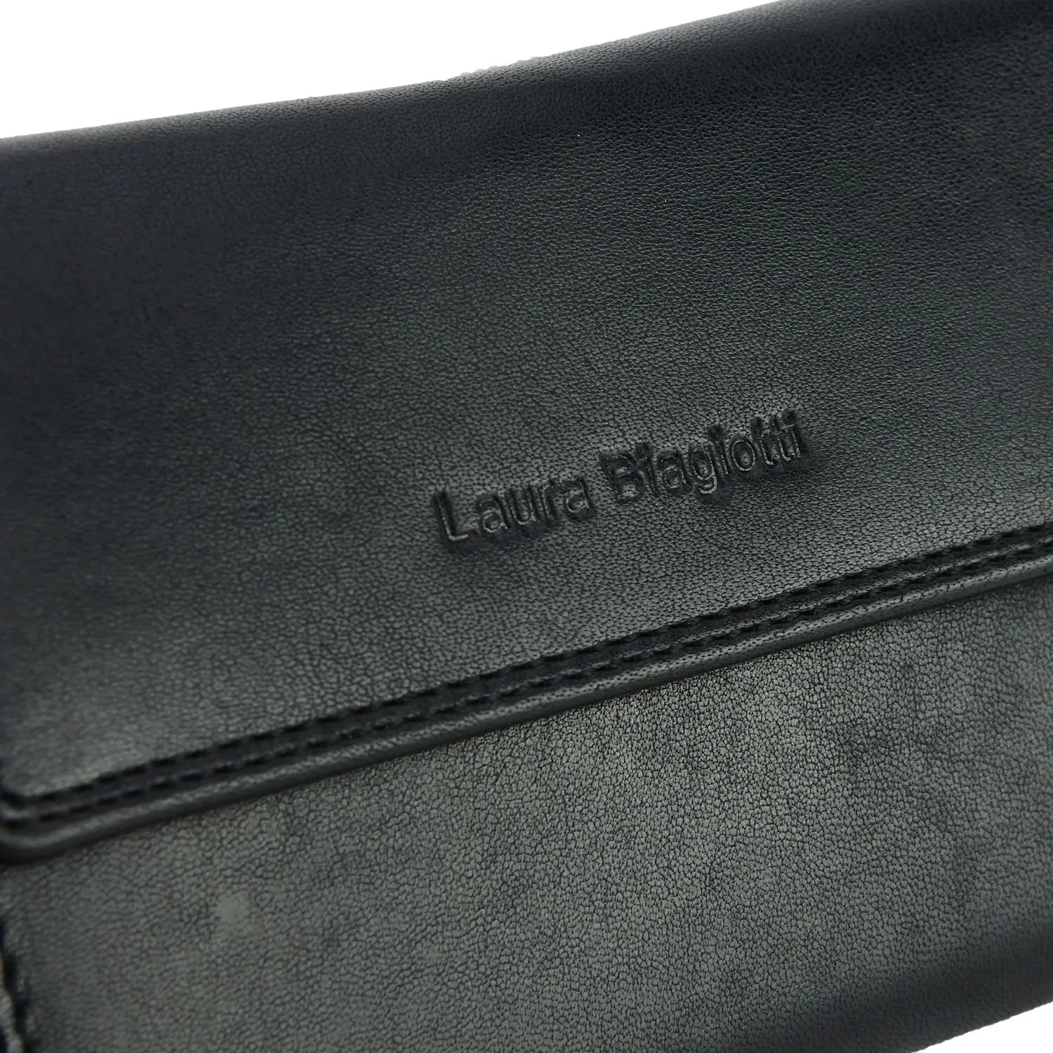 Laura Biagiotti Portafoglio Donna in Vera Pelle, Nero 208 - immagine 8