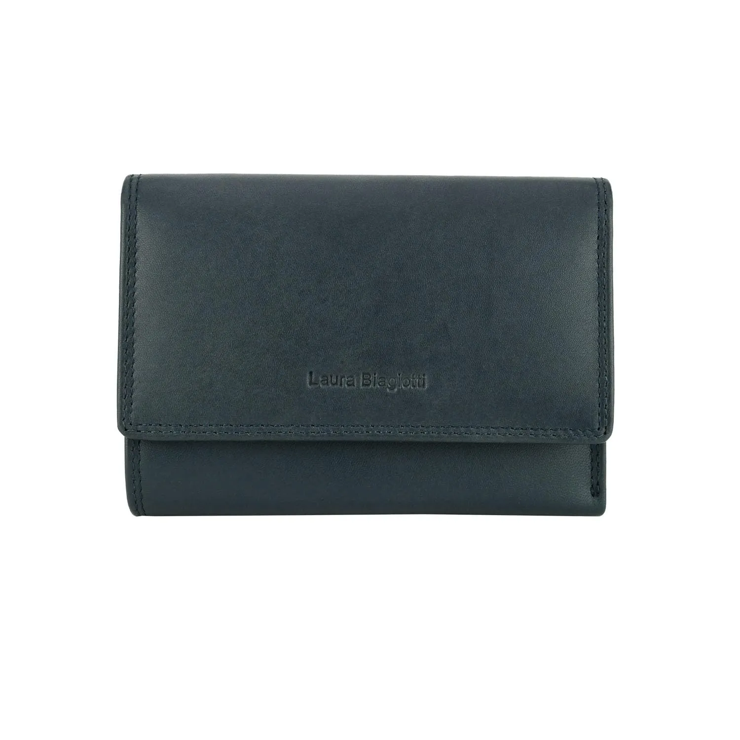 Laura Biagiotti Portafoglio Donna in Vera Pelle - Navy 156 - immagine 1