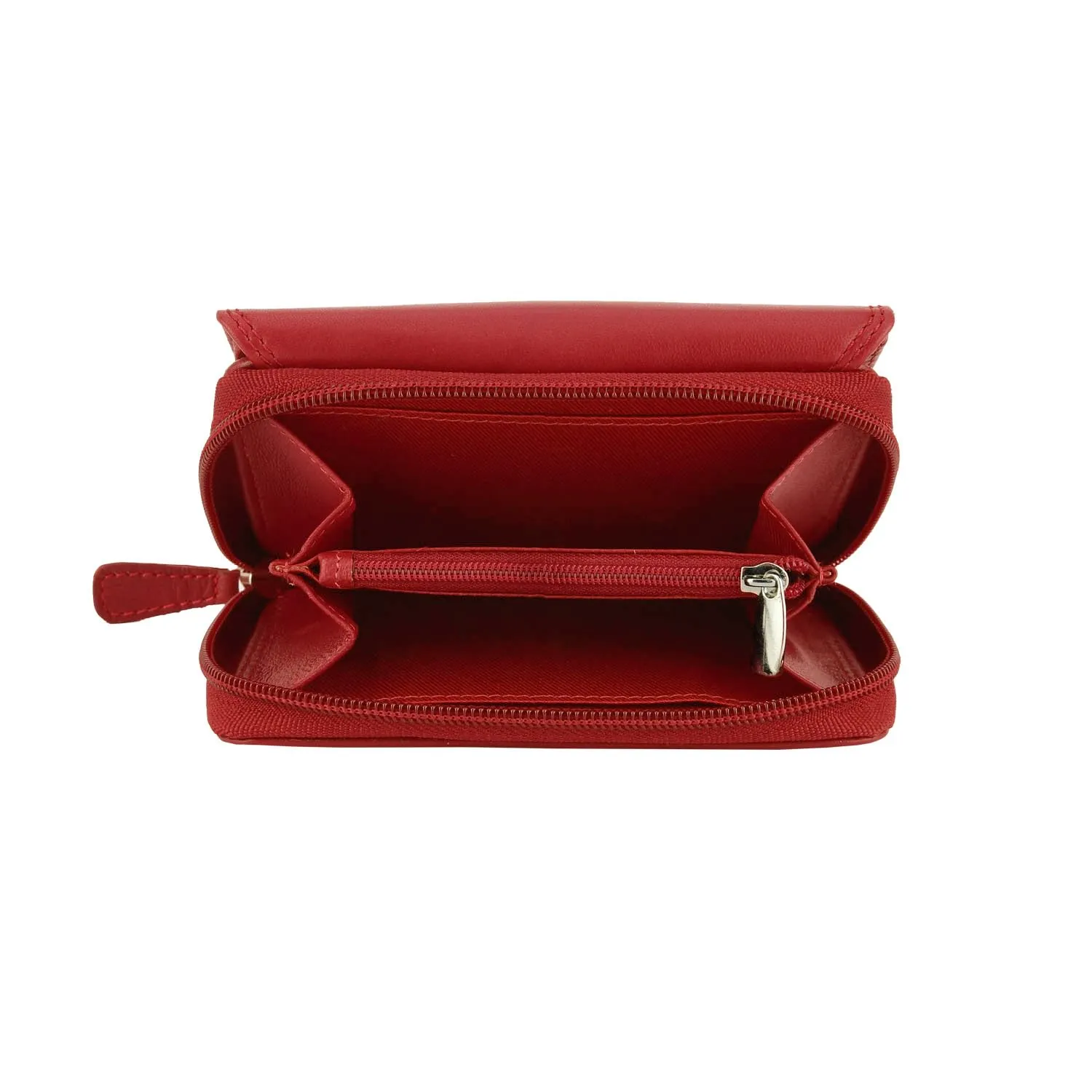 Laura Biagiotti Portafoglio Donna in Vera Pelle, Rosso 208 - immagine 4
