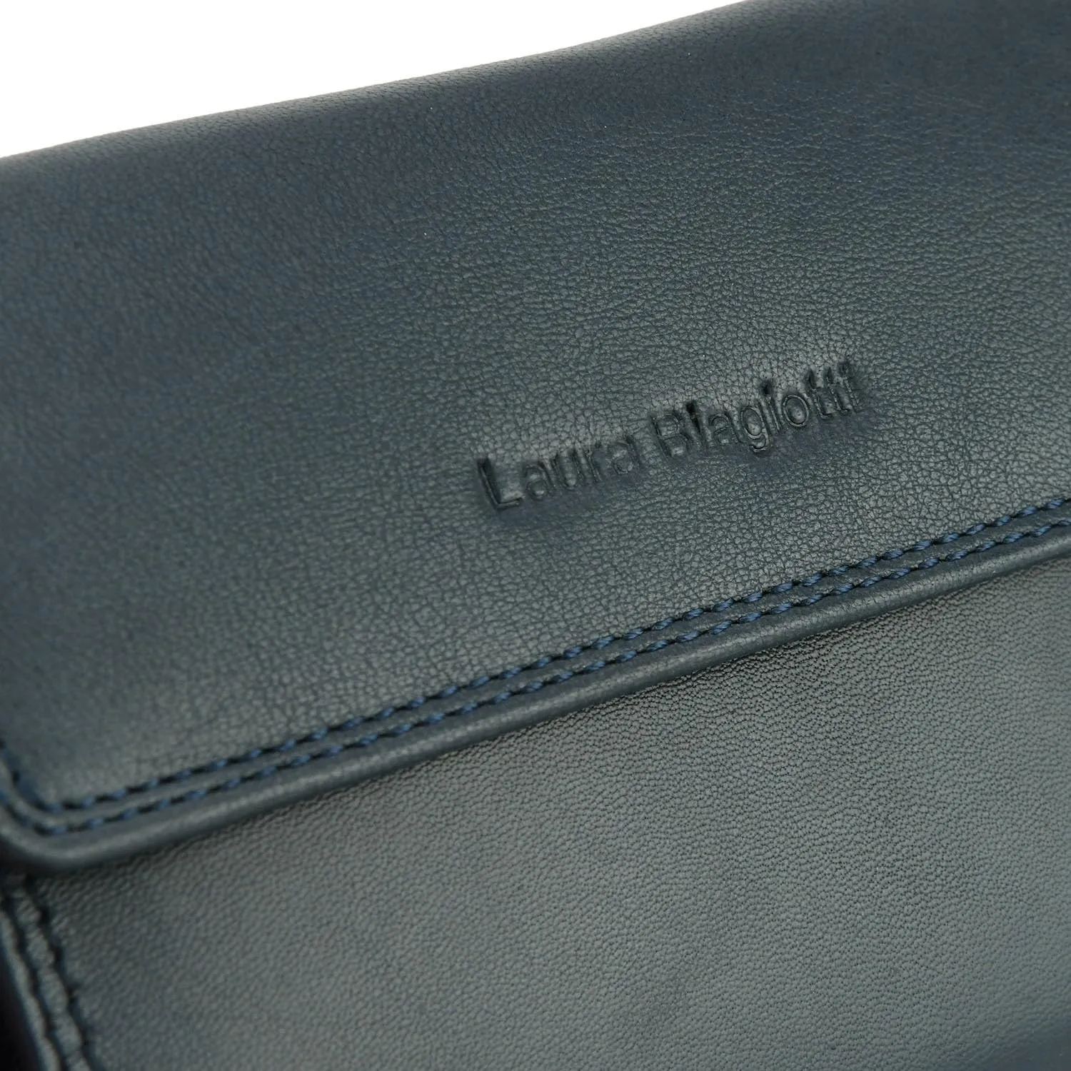 Laura Biagiotti Portafoglio Donna in Vera Pelle - Navy 208 - immagine 8