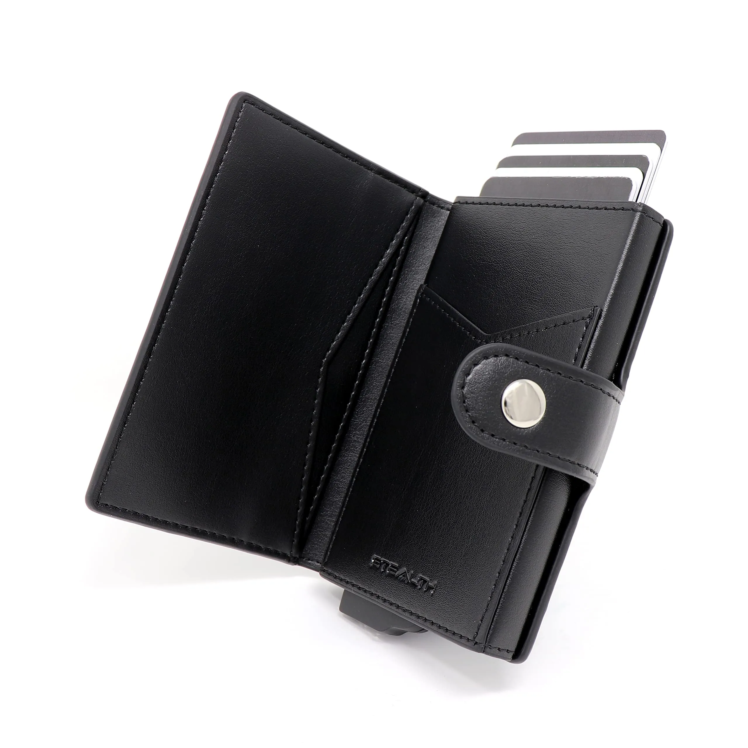 Stealth Wallet Portafoglio Portacarte RFID/NFC da Uomo con Tasca per ID - immagine 1