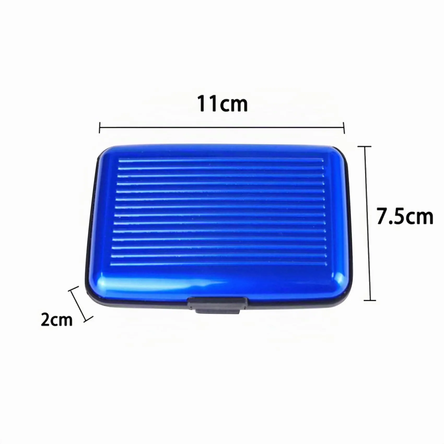 JeoPoom Portacarte RFID in Alluminio (Blu) - immagine 2