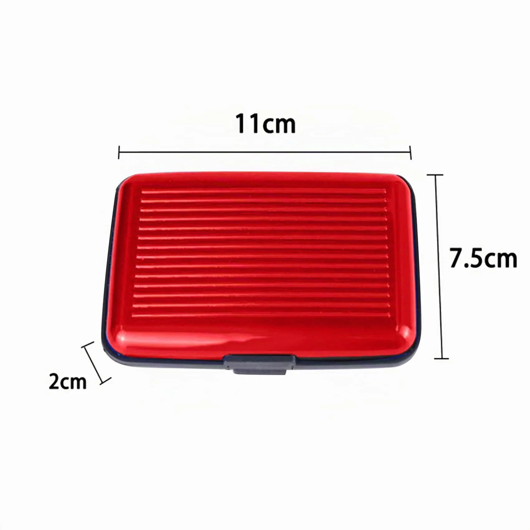 JeoPoom Portacarte RFID in Alluminio (Rosso) - immagine 2