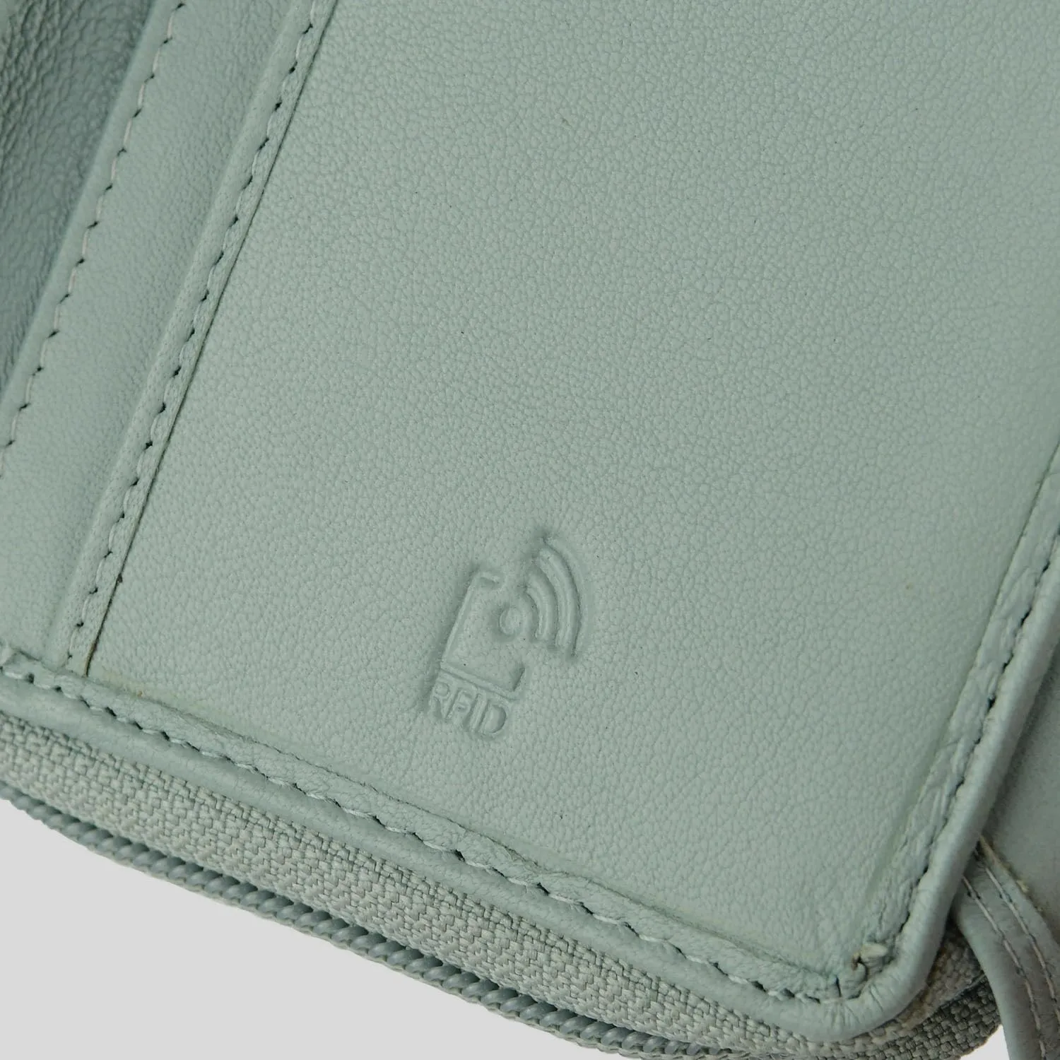 Laura Biagiotti Portafoglio Donna in Vera Pelle, Azzurro Polvere 208 - immagine 8