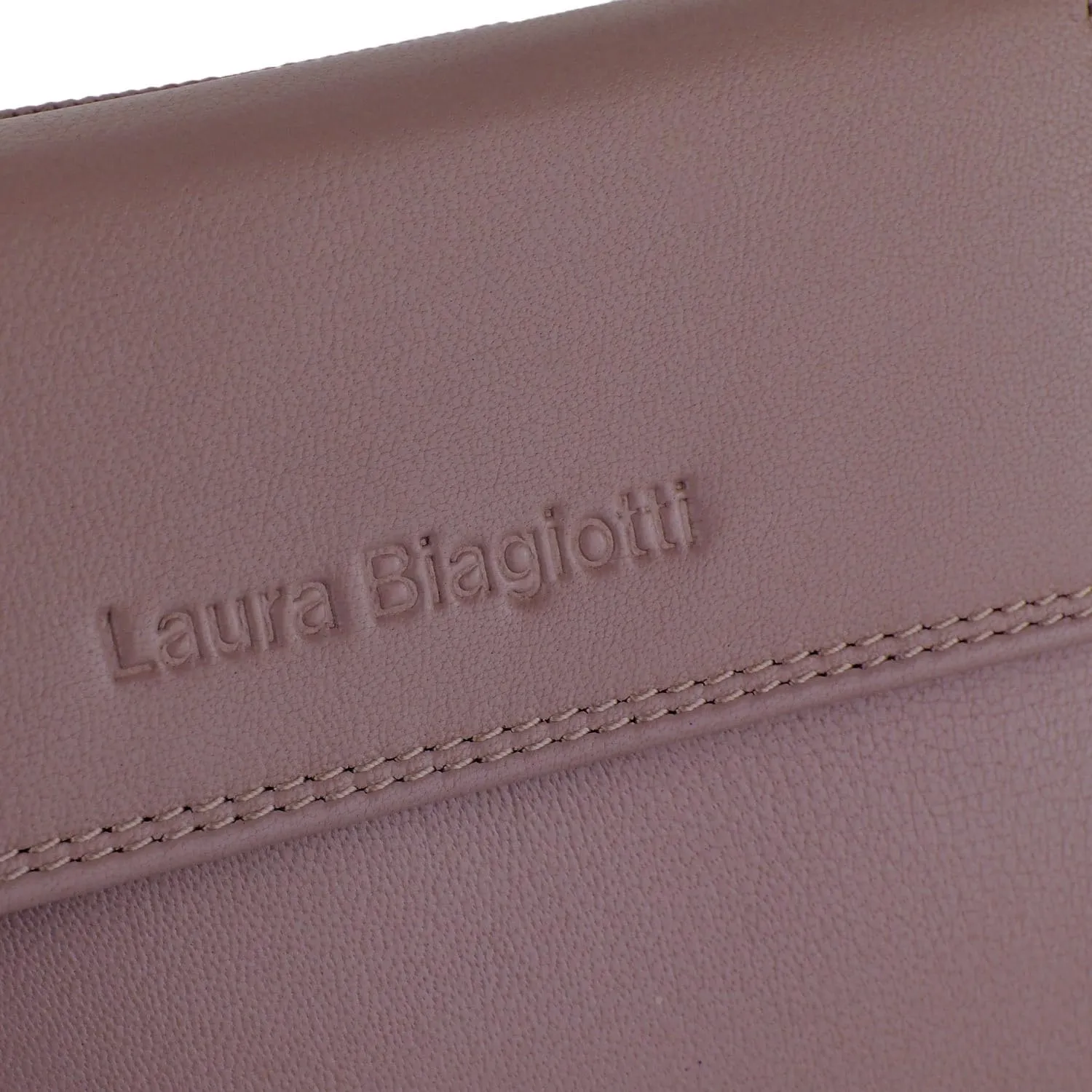 Laura Biagiotti Portafoglio Donna in Vera Pelle, Rosa Antico - immagine 7