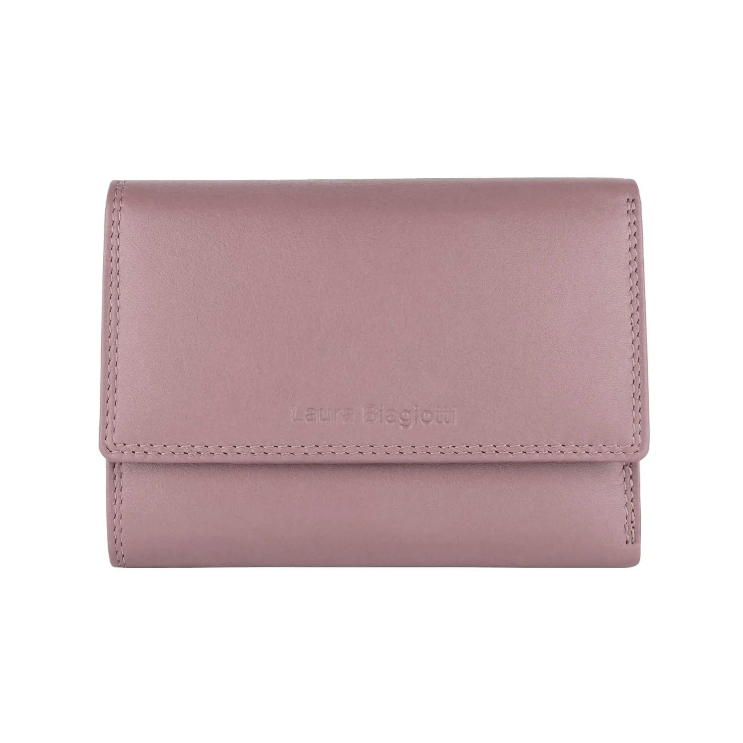 Laura Biagiotti Portafoglio Donna in Vera Pelle - Rosa Antico 156 - immagine 1