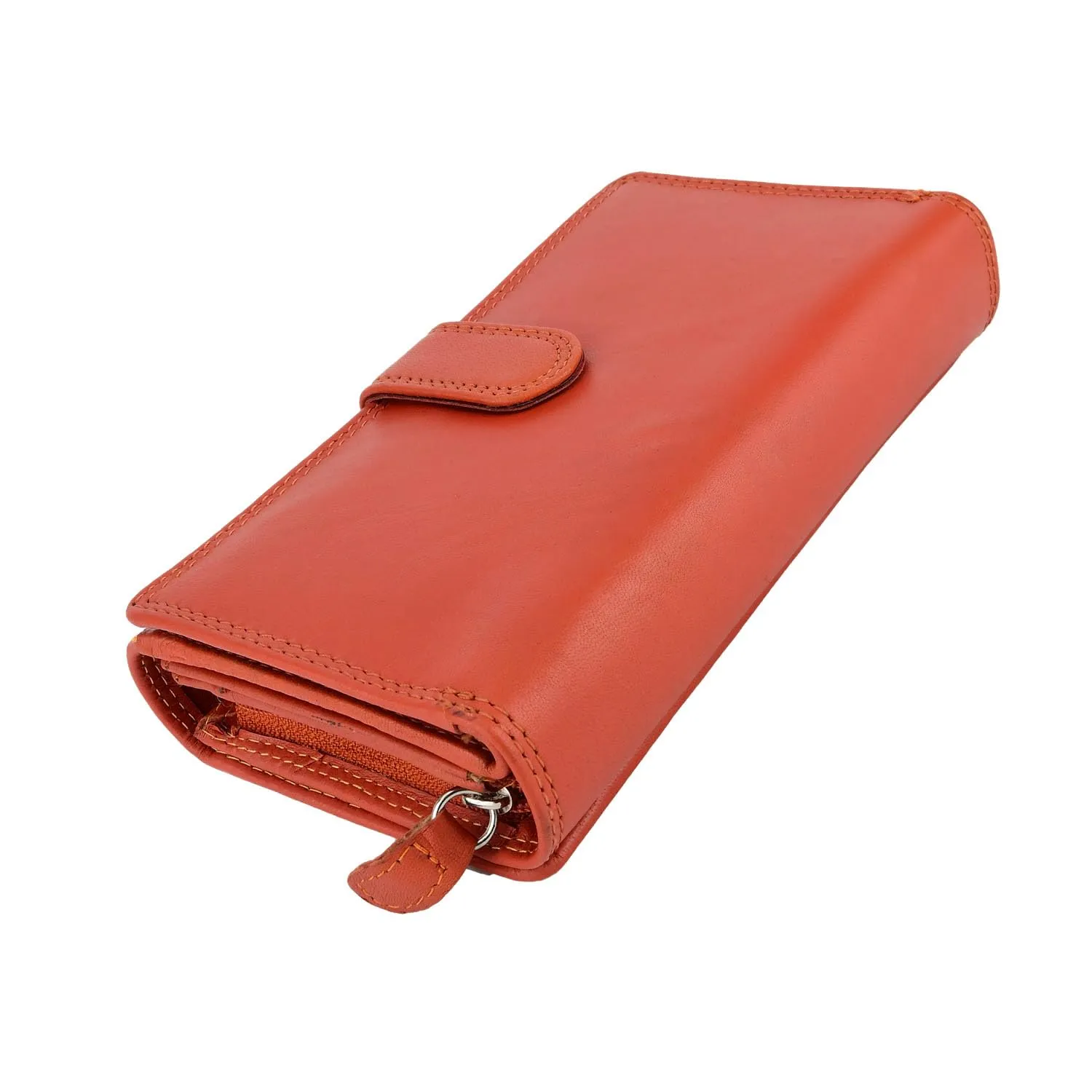 Laura Biagiotti Portafoglio Donna in Vera Pelle Arancio 155 - immagine 8