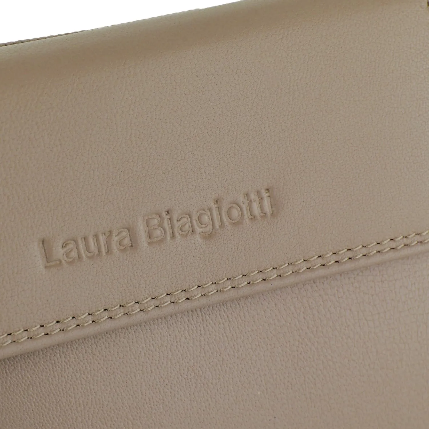 Laura Biagiotti Portafoglio Donna in Vera Pelle, Nude 208 - immagine 7