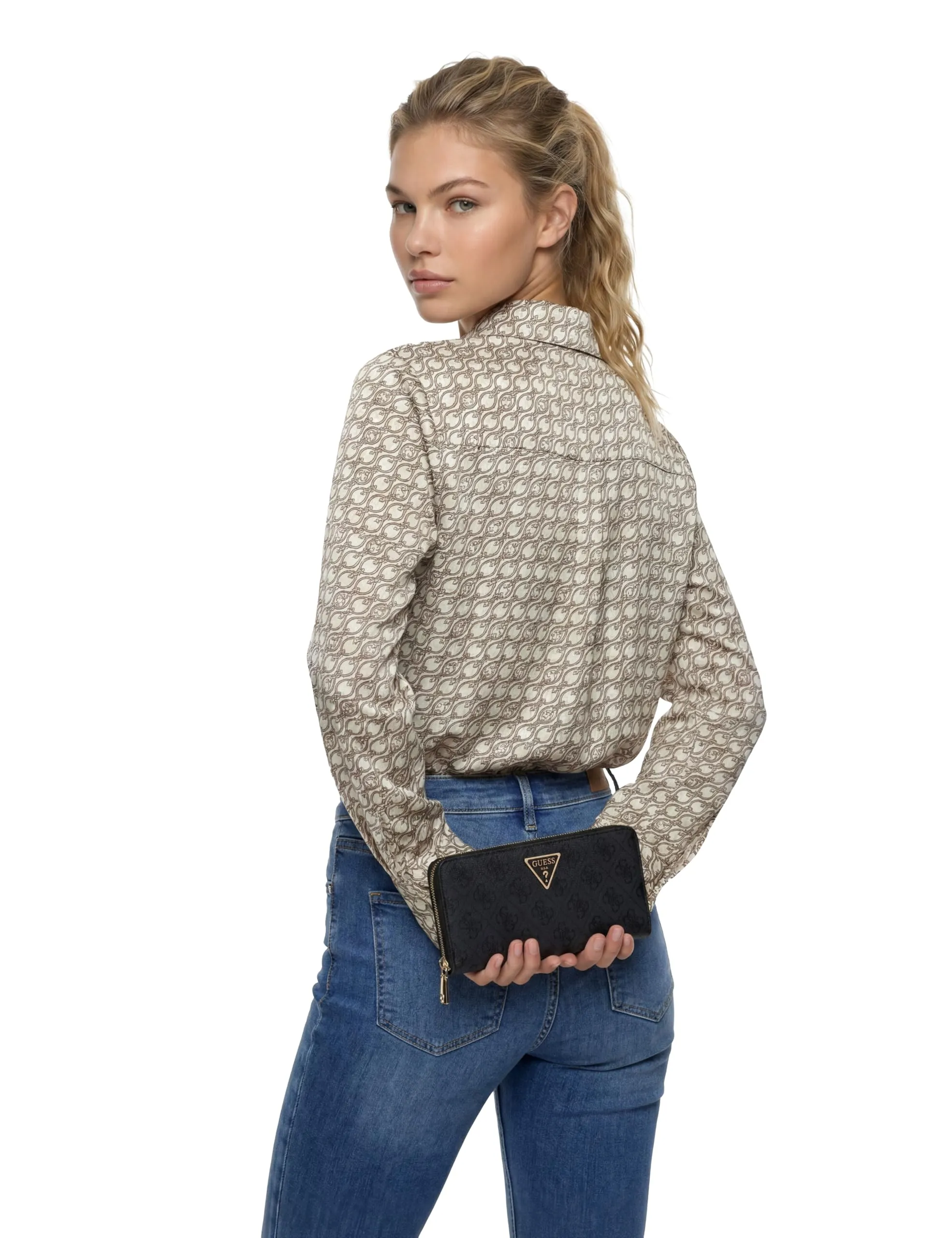 Guess Laurel II Portafoglio Donna Grande con Zip - immagine 7